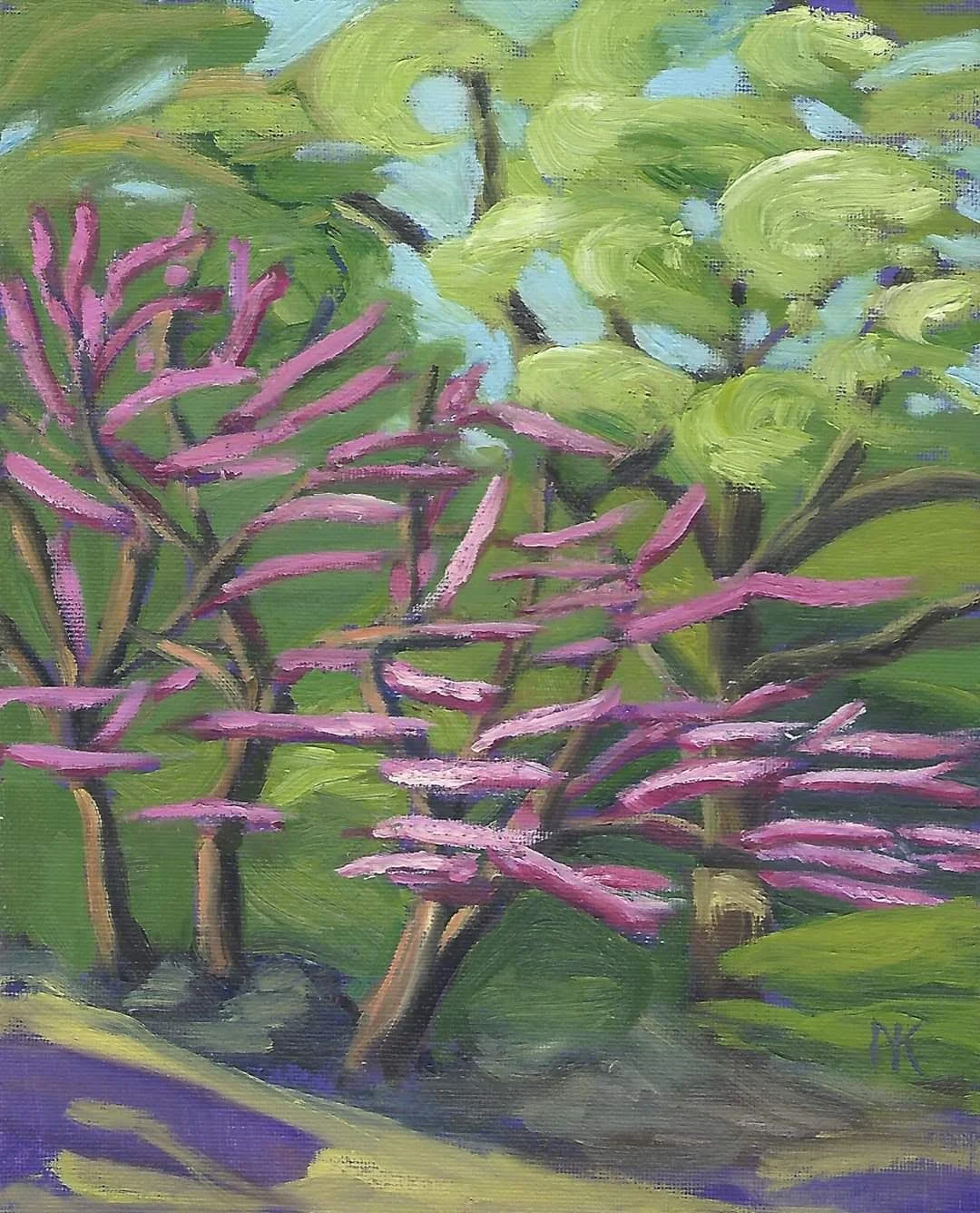 N Koski Redbuds 1 Oil.jpg