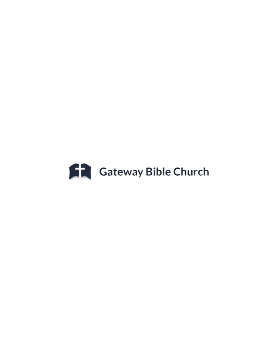 Black church sign with white text reading "No Perfect People Allowed" and smaller text below, "Gateway Bible Church."