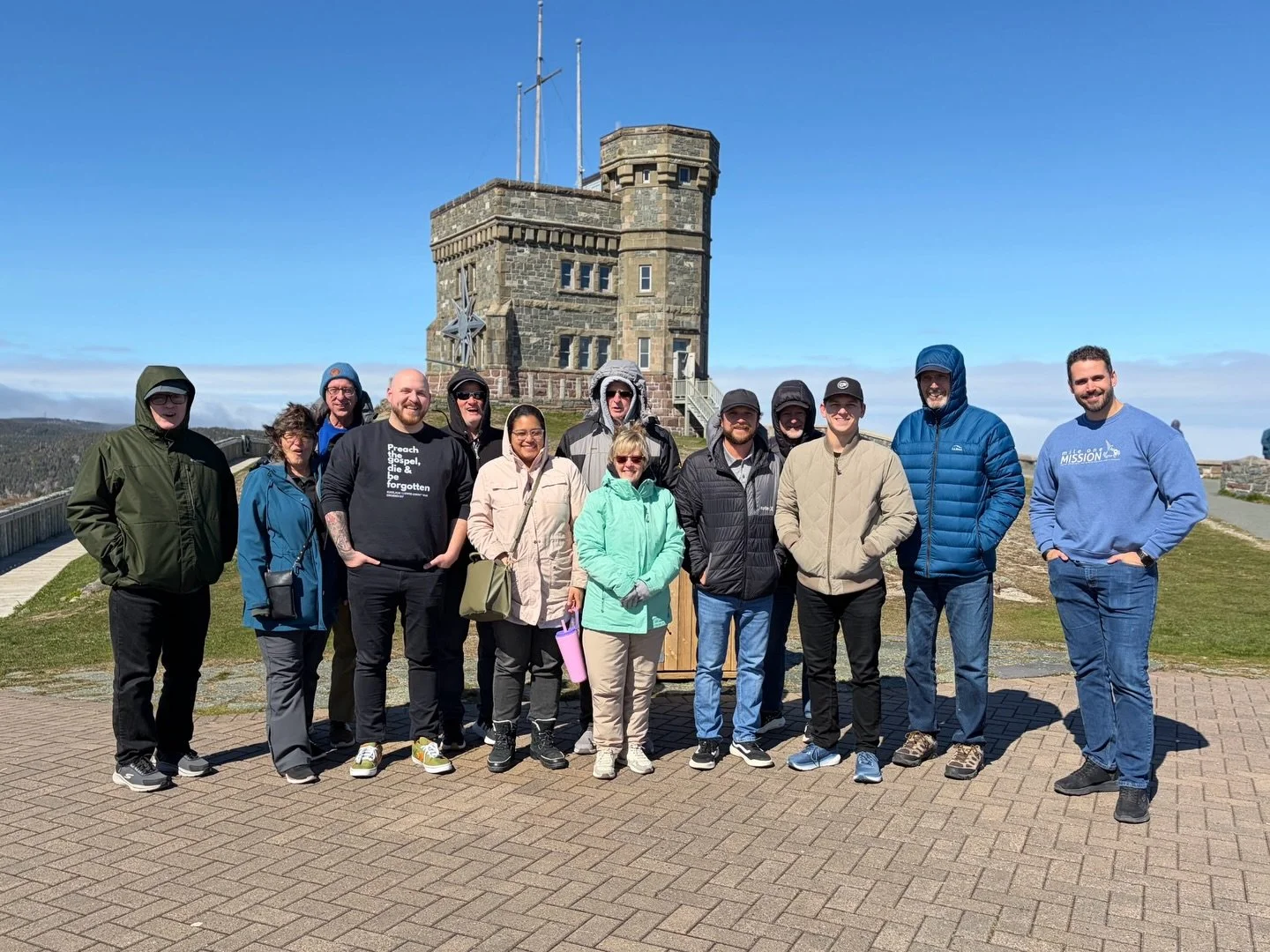 Sometimes our American friends find it colder than the Canadians! Still a blessing to be able to pray over our city with @sbcvirginia #churchplanting #churchinhardplaces
