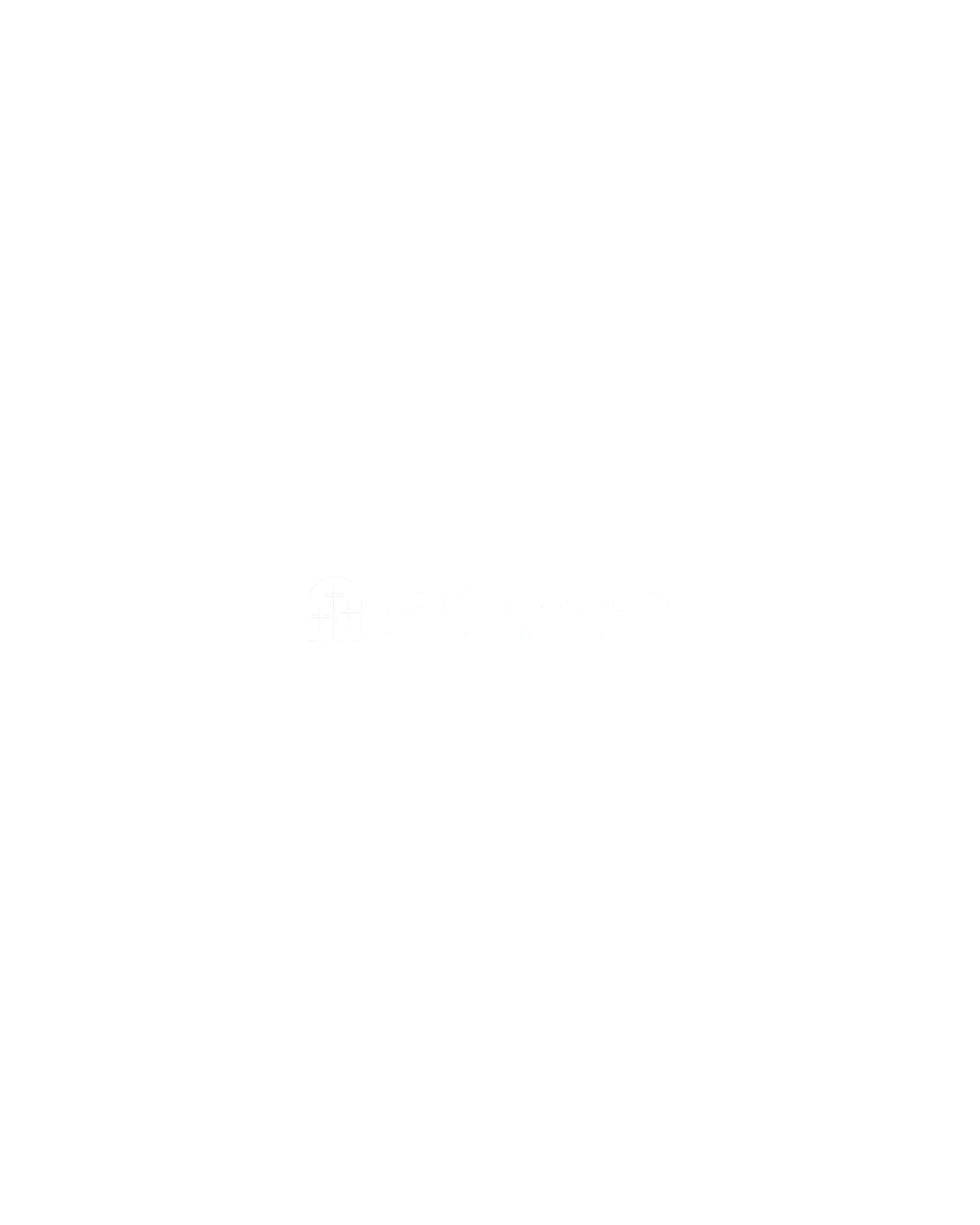 Silhouette of a person praying with a cross in the background and the logo of Crievewood Baptist Church at the bottom.