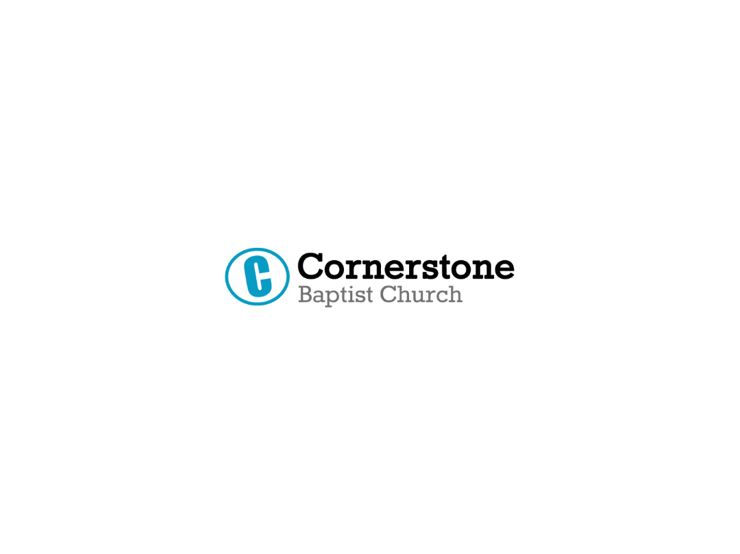 The image features the logo of the First Baptist Church, including a blue circle with a white letter 'F', and the text 'First Baptist Church' beside it.