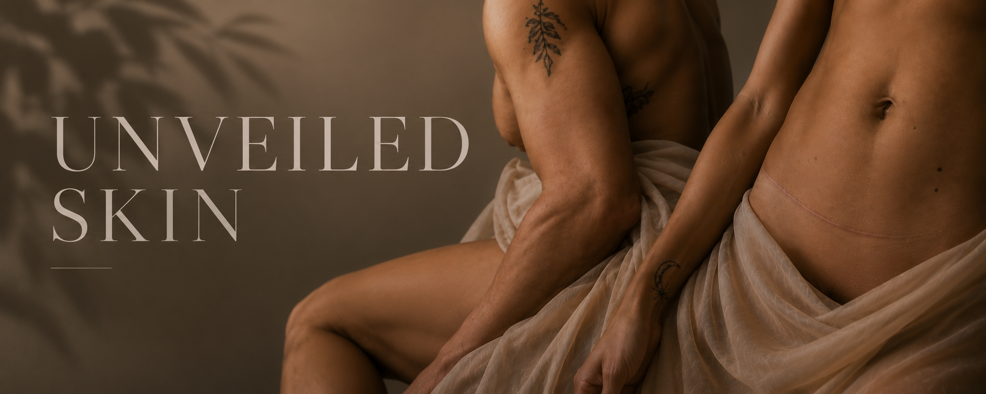 Close-up of natural abdominal skin with a healed scar, highlighting real skin texture and body confidence.
