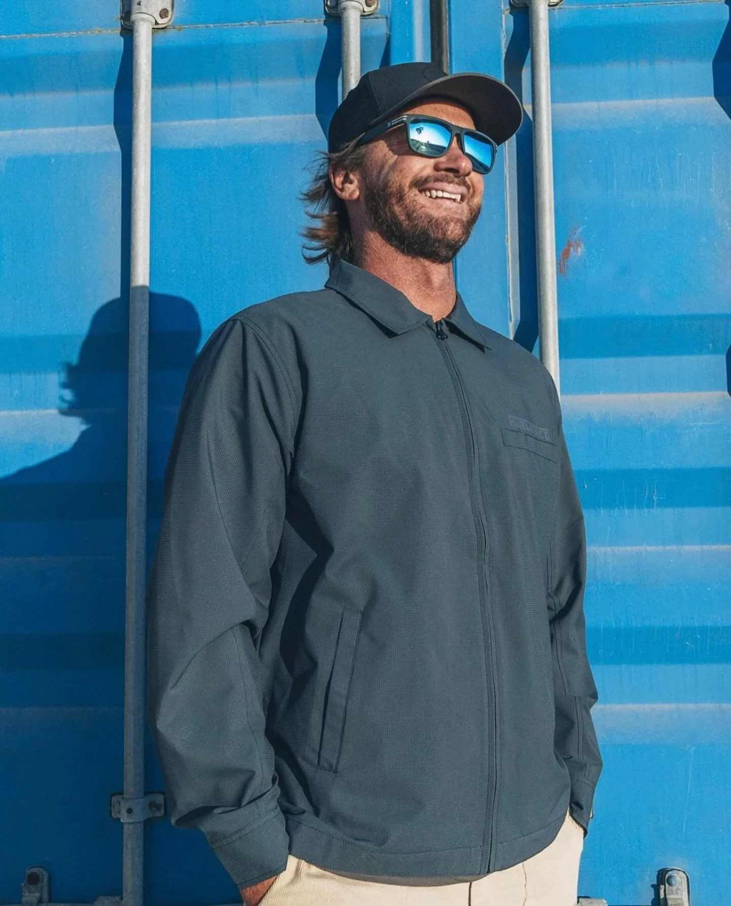 Brett Simpson in a Hurley jacket I designed, let me know if you would like some freelance design support