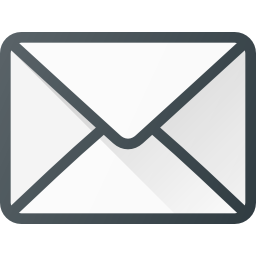 Et ikon med et postemballage-ikon, der symboliserer en e-mail eller besked.