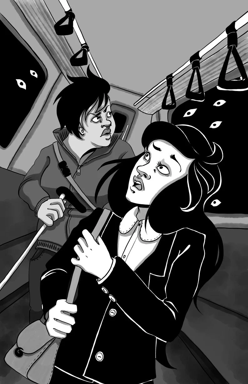 The cover of my short comic "Out of Service"