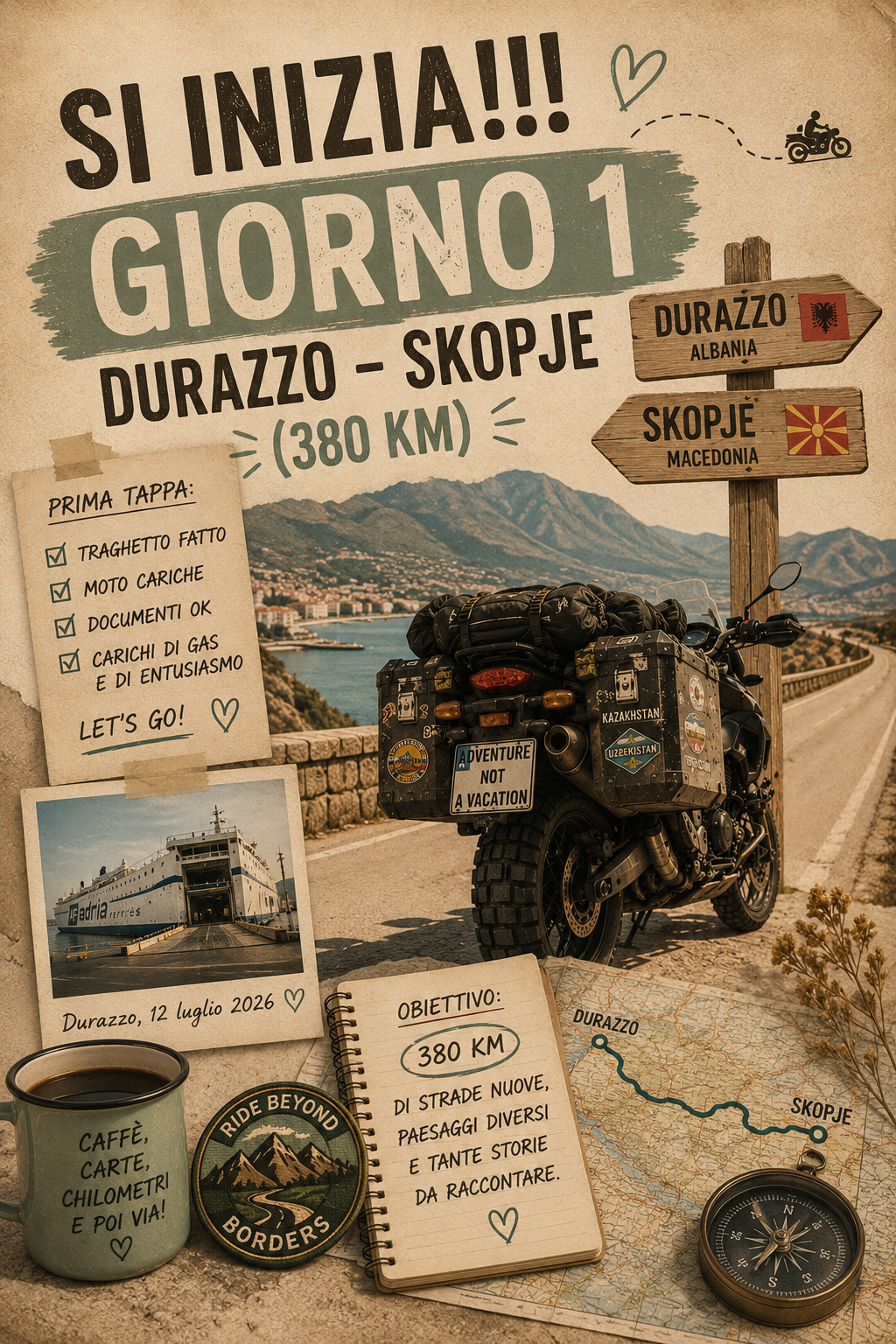 Giorno 1 e 2 - Il viaggio ha già deciso chi comanda…