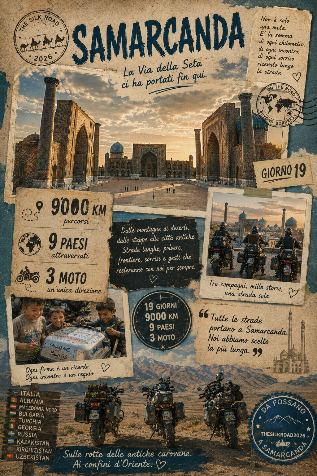 Giorno 19… Le strade che portano a Samarcanda.