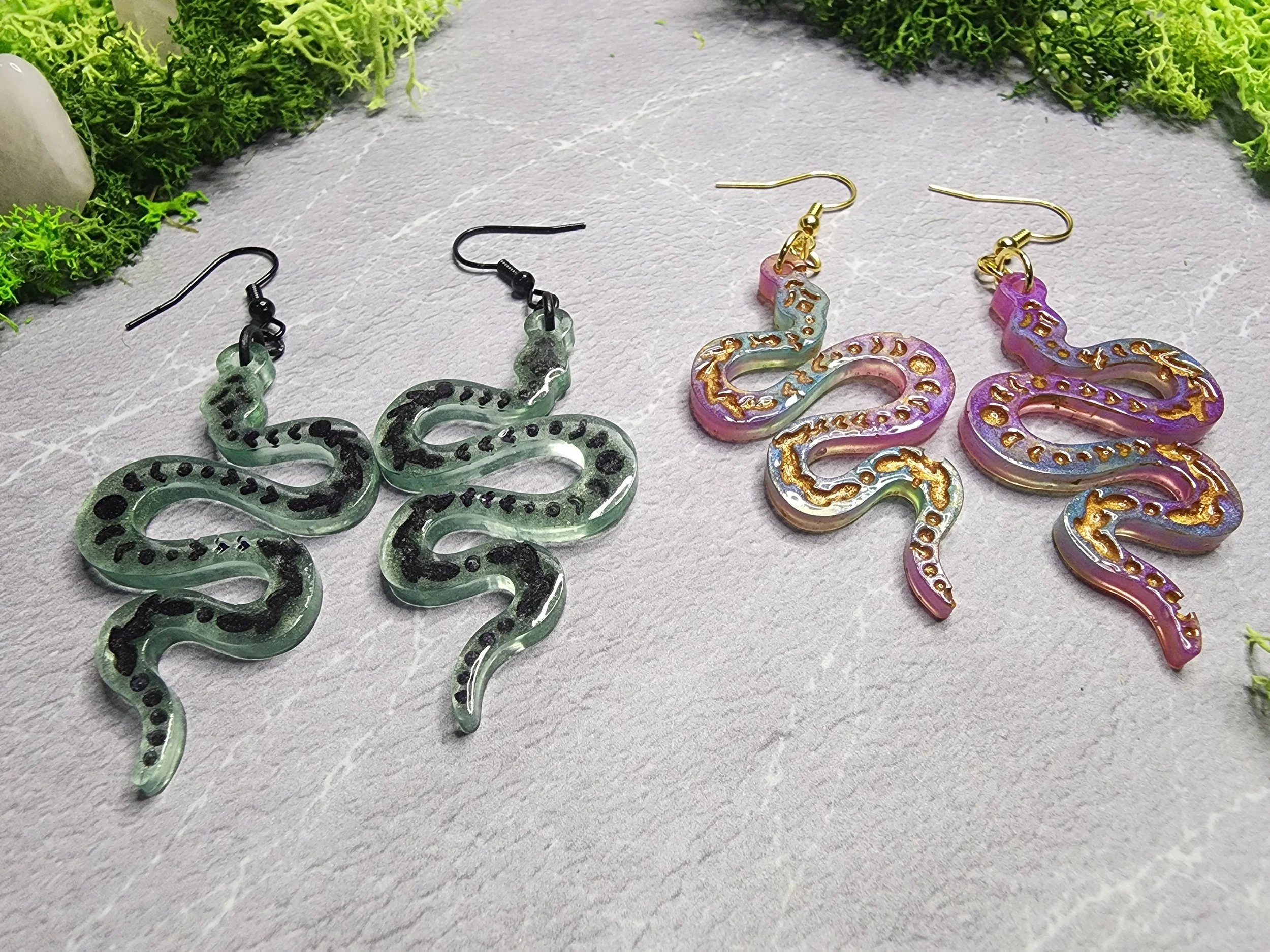 Moon Serpent Earrings