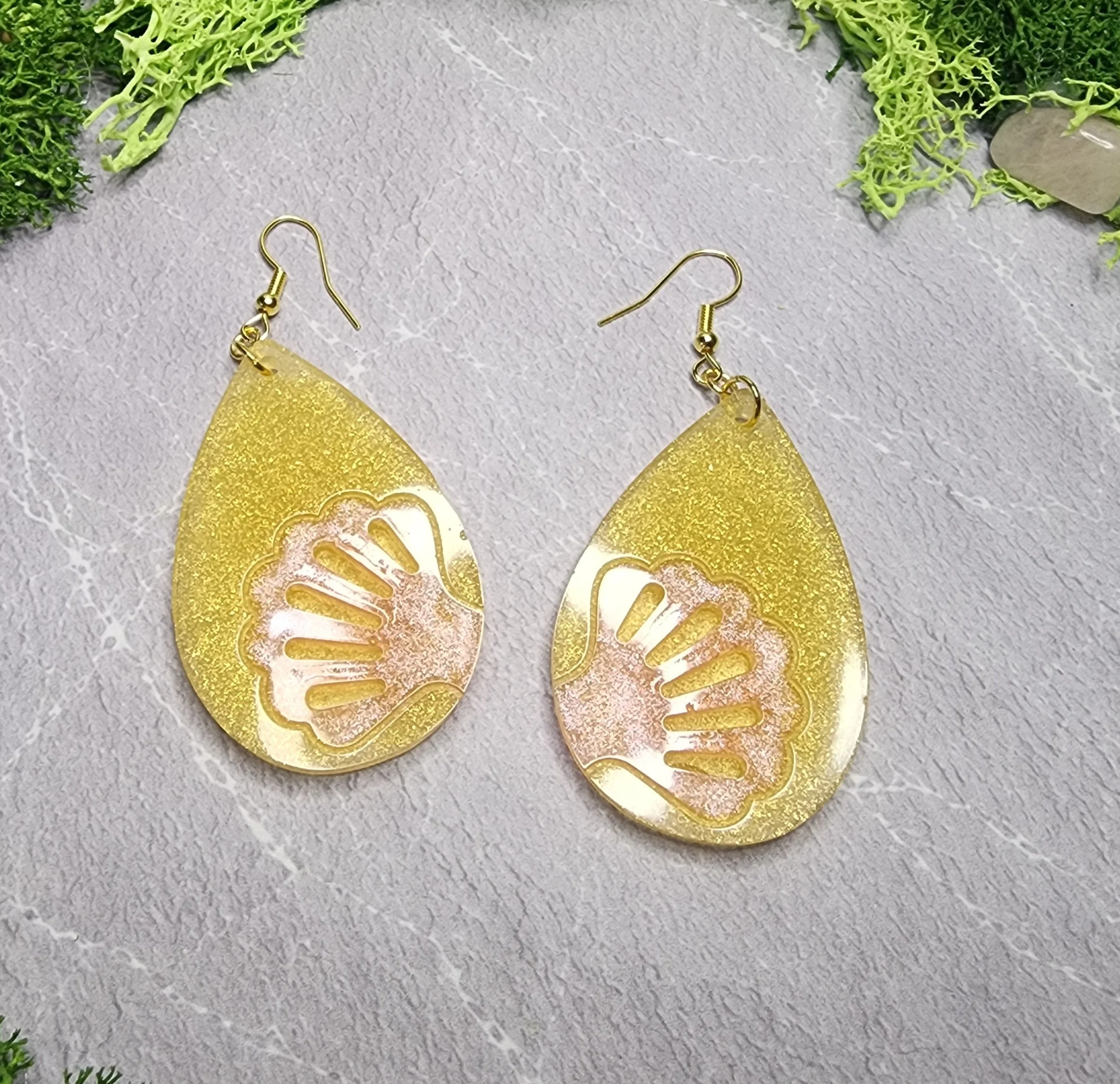 Golden Seashell Earrings