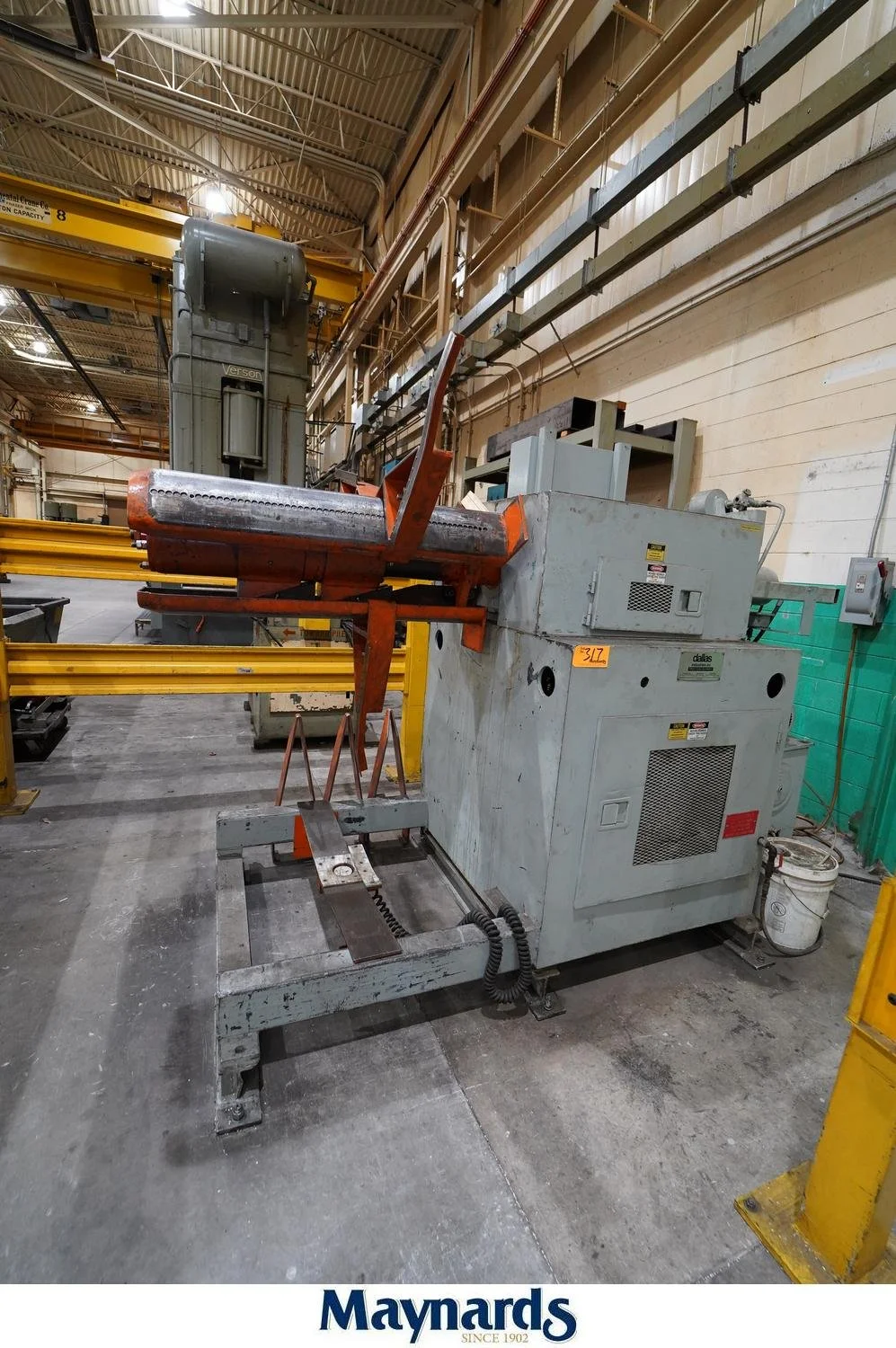20,000LB x 36" Wide Dallas Motorized Uncoiler