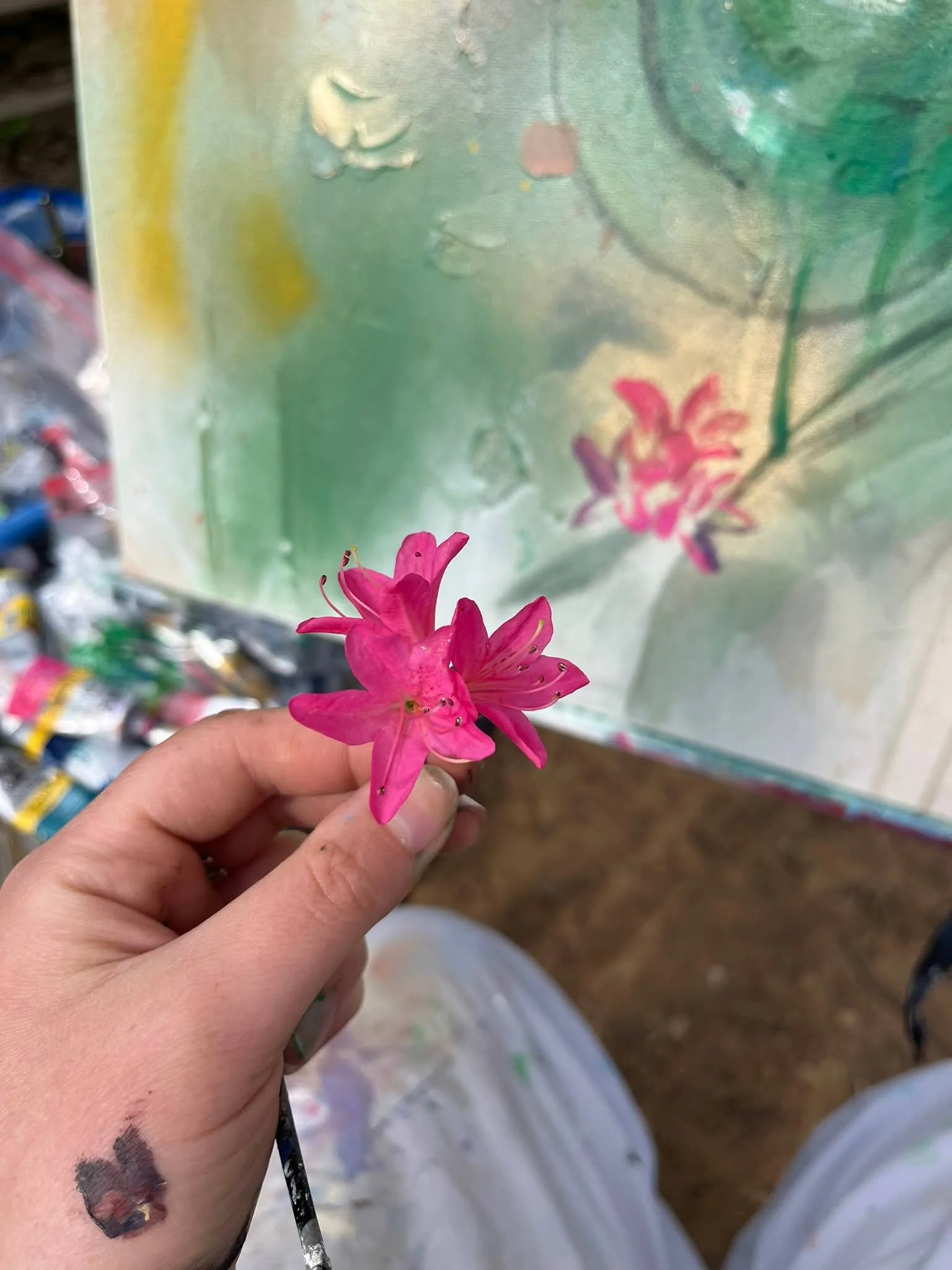 Some flowers I copied into two of the paintings in HeartScapes
