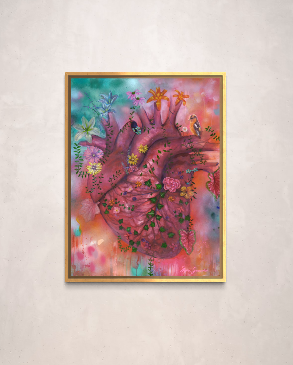 Cora (Corazon de Flores) Original Painting