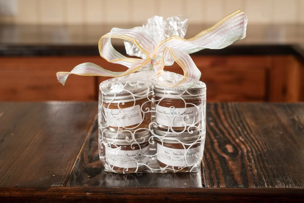 A gift bag of salted caramel jars in Carteret County, North Carolina