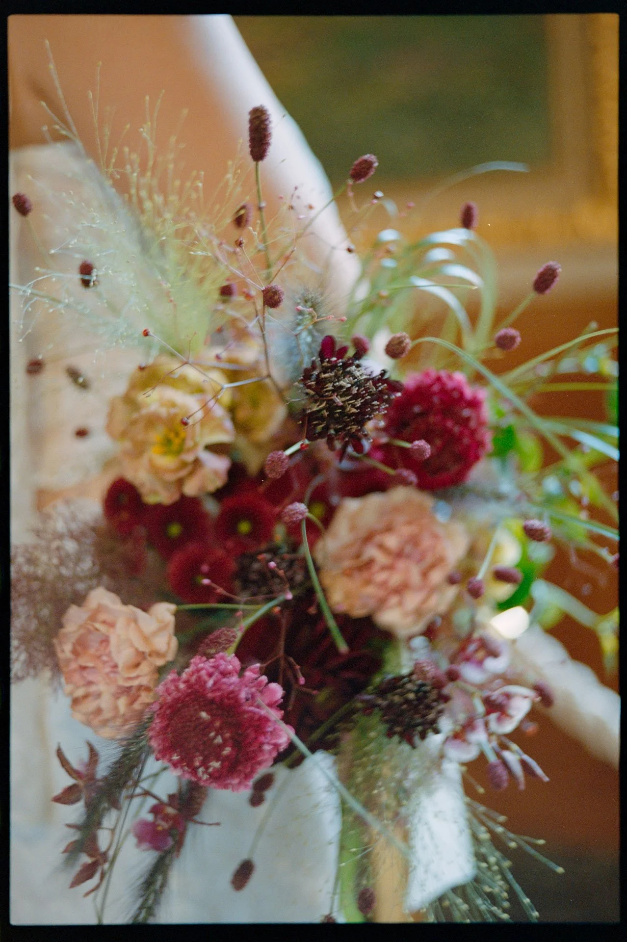 bouquet de fleurs en argentique