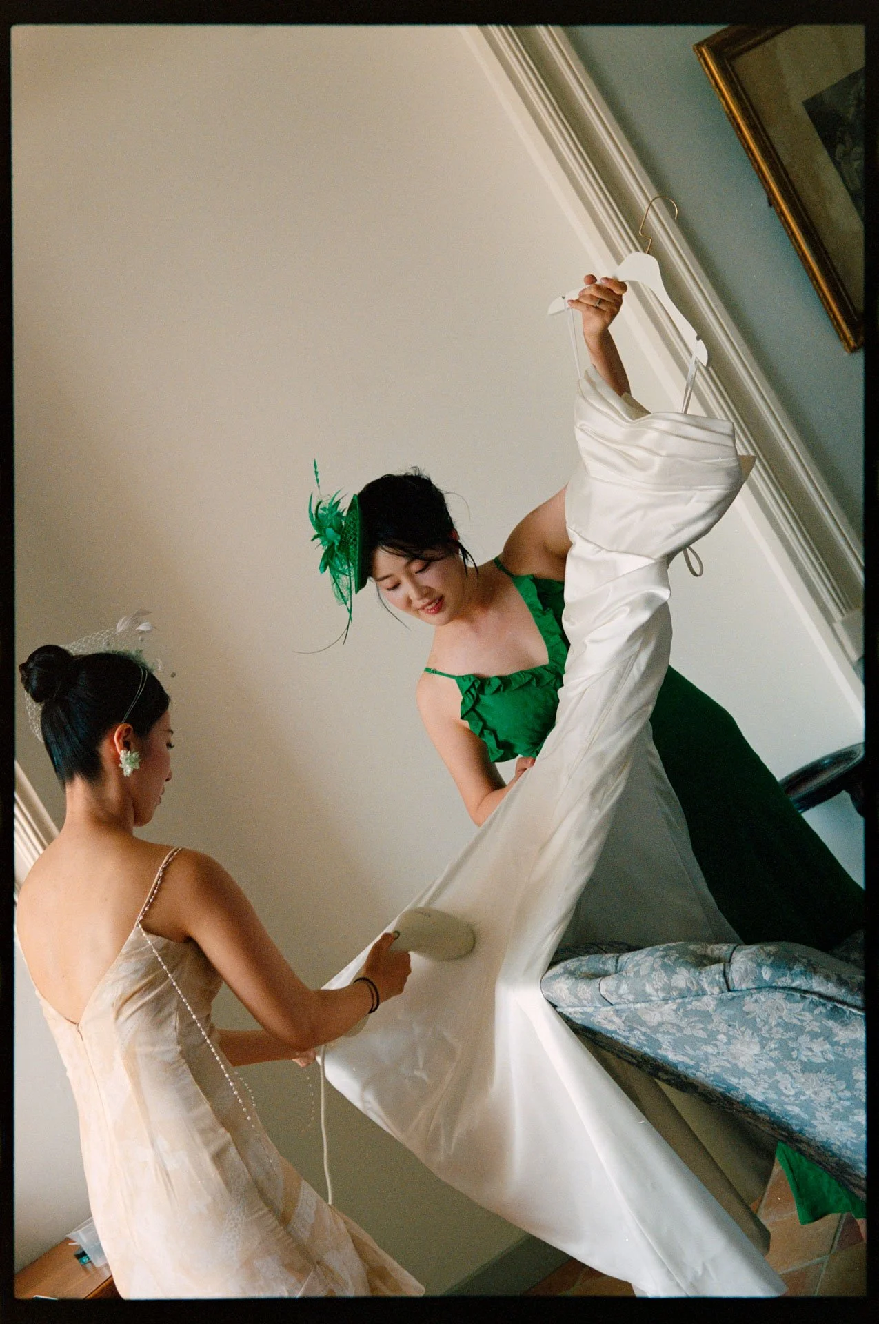 habillage de la mariée 