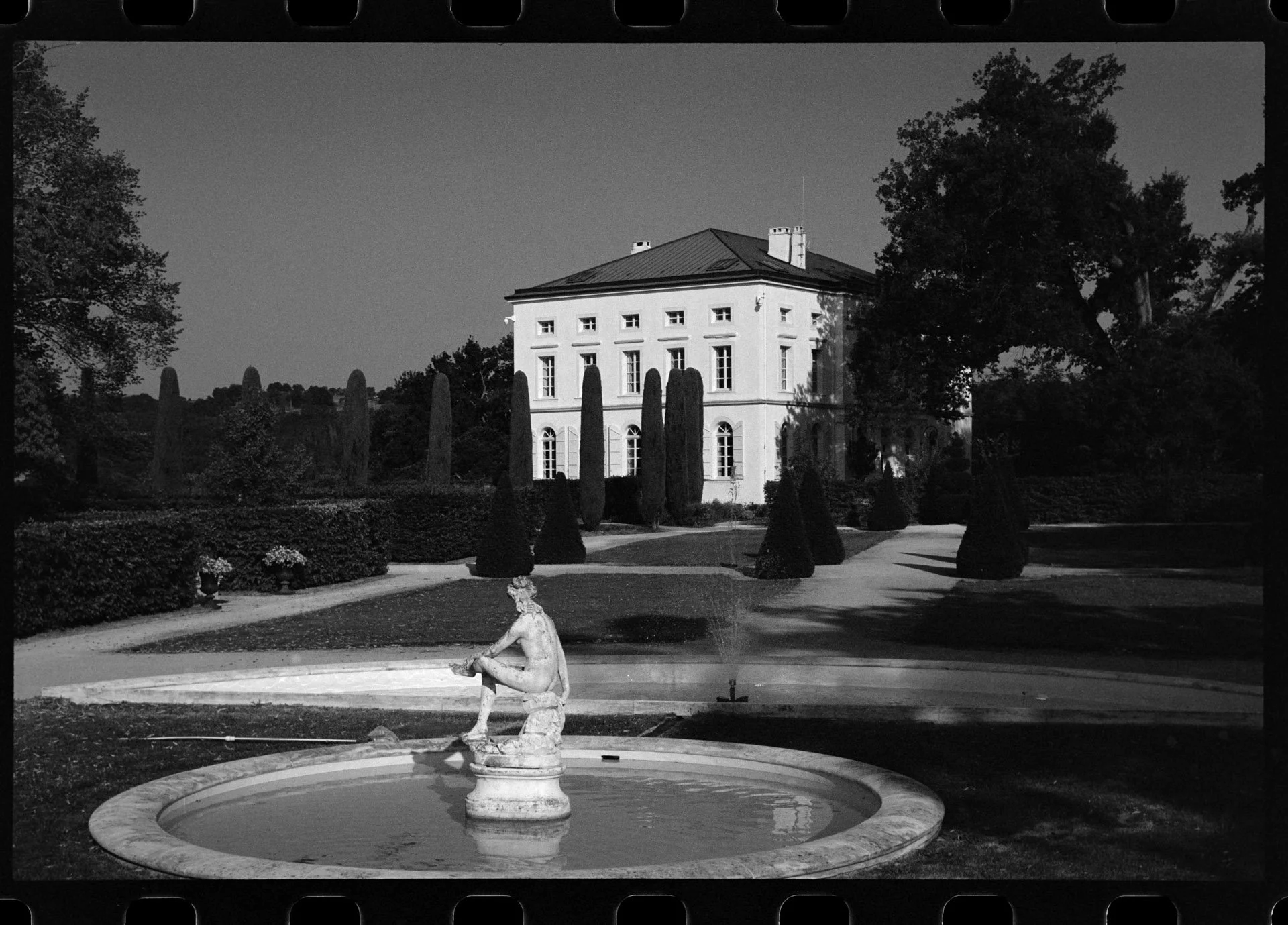 Château de Longpré Ariège pellicule argentique noir et blanc