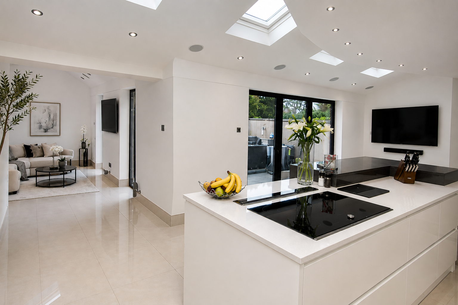 Open-plan home extension in Wirral creating a bright dining and living space