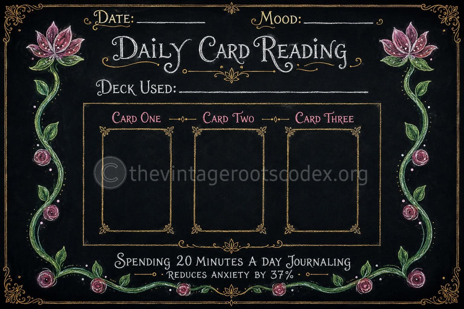 Daily Card Reading Ledger