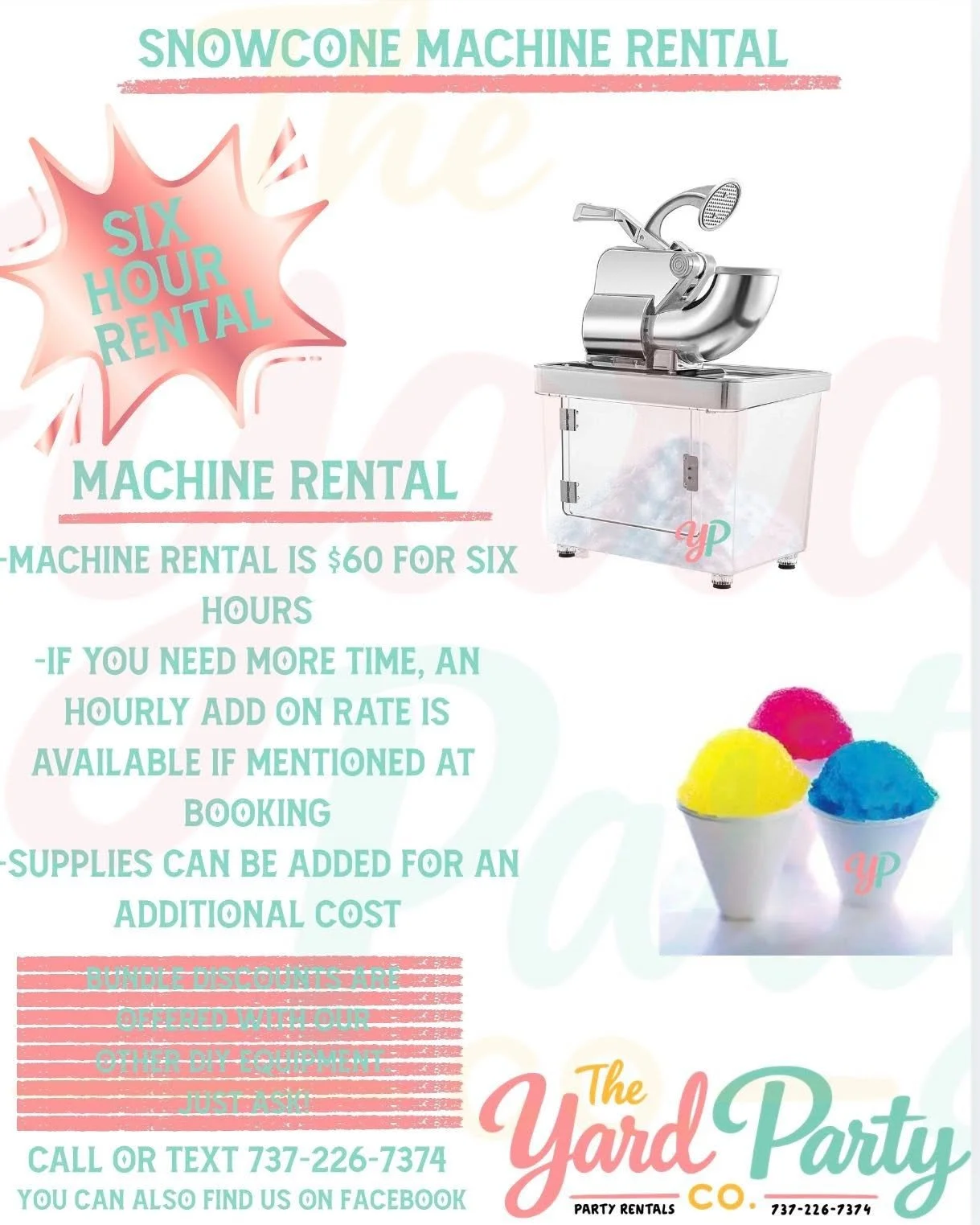 Snow Cone Rental