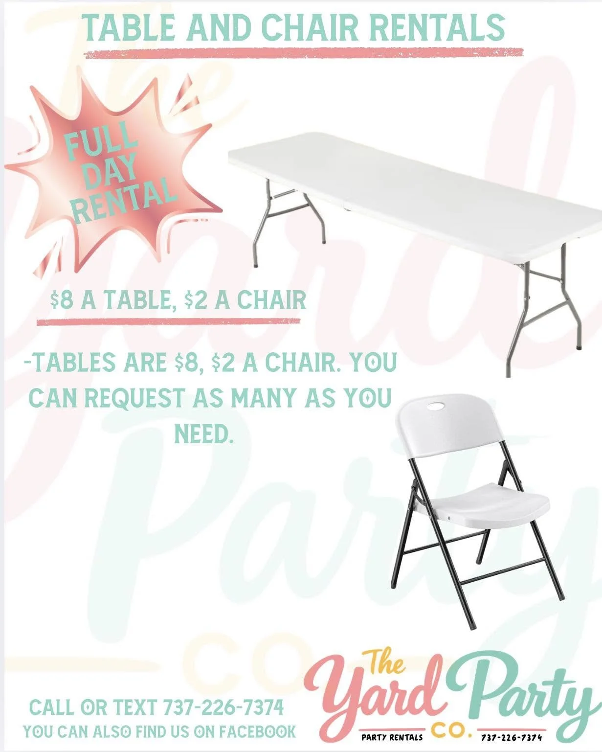 Tables and Chairs