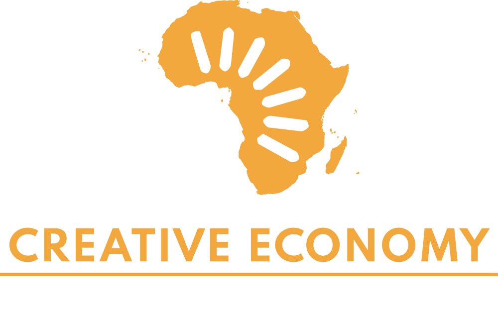 Creative Economy Africa Institute gold white stacked  logo