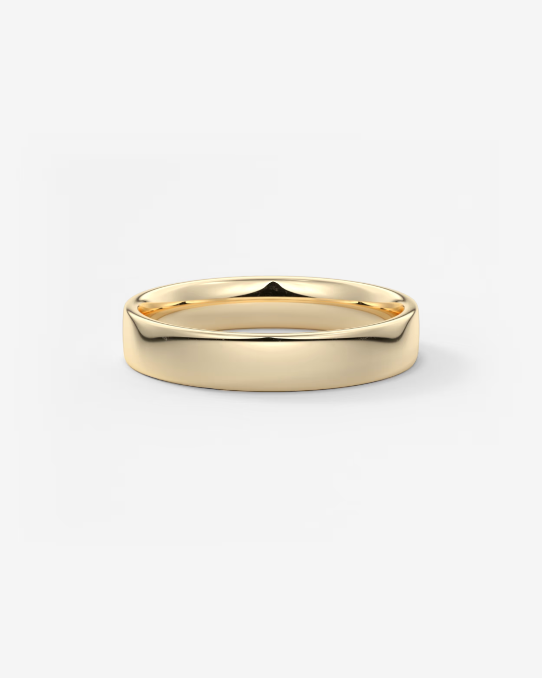 Trauring aus Gelbgold mit schlichtem, klassischem Design