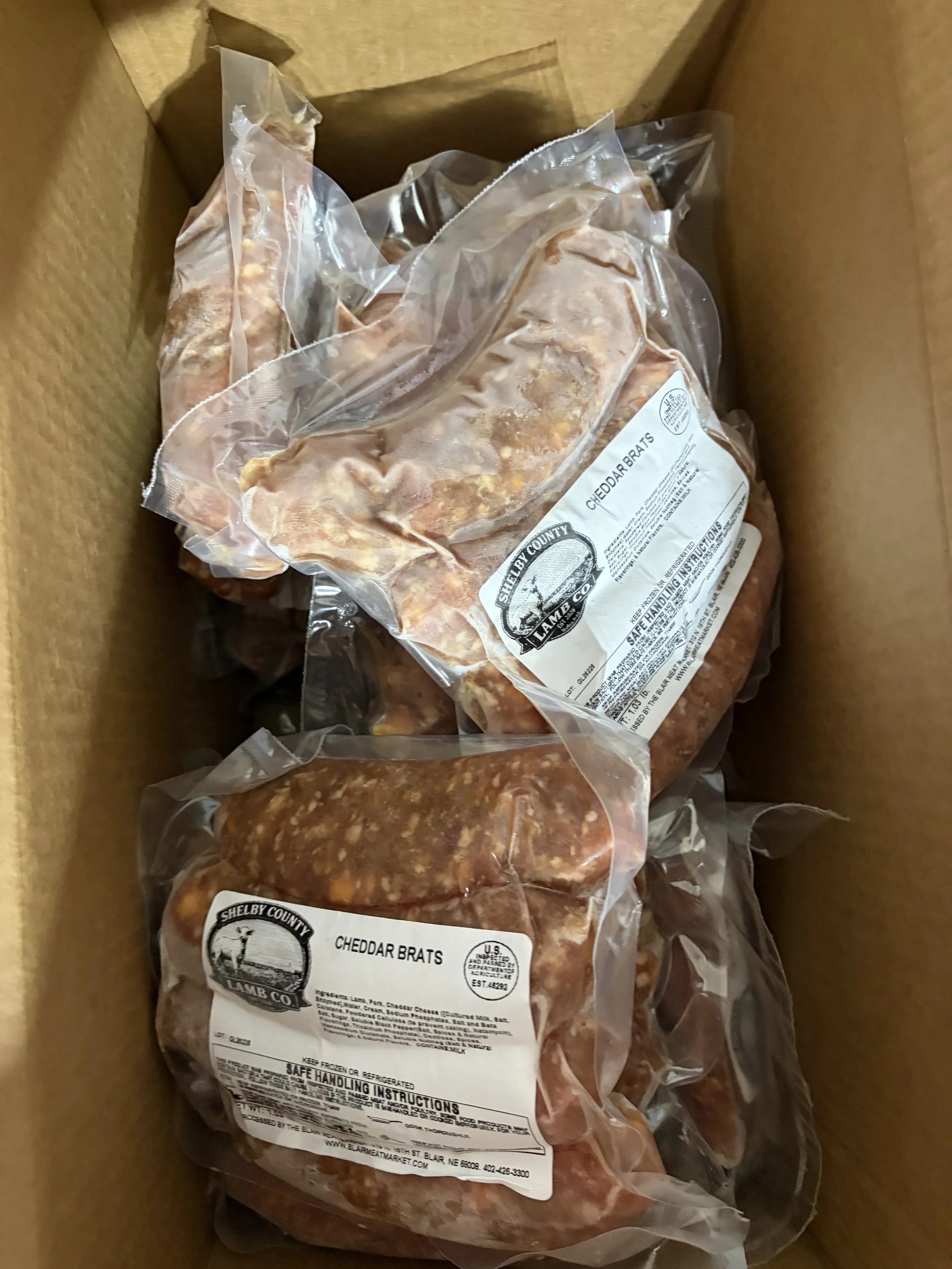 50/50 Lamb & Pork Original Brats