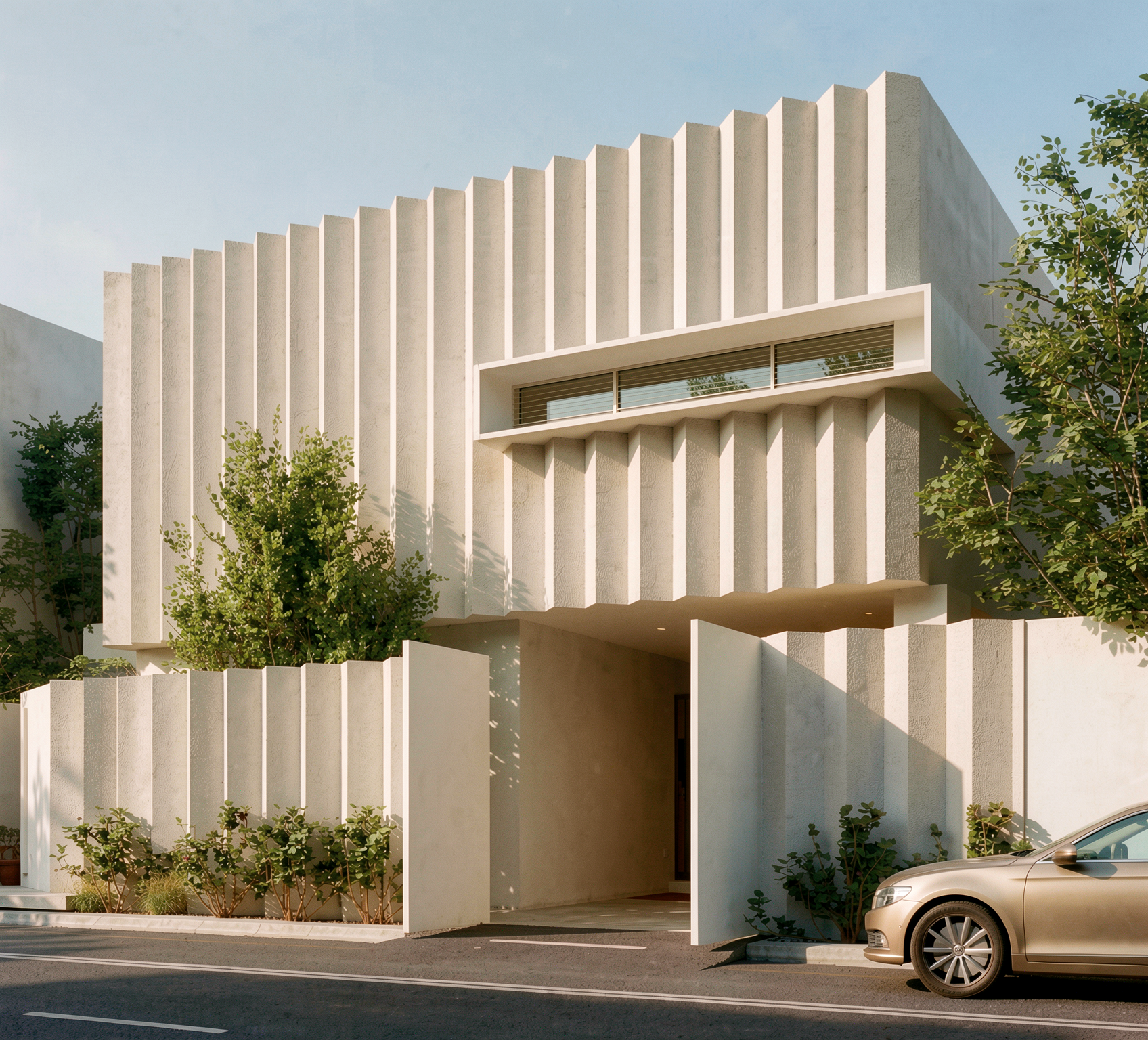 An image of the Fluted House