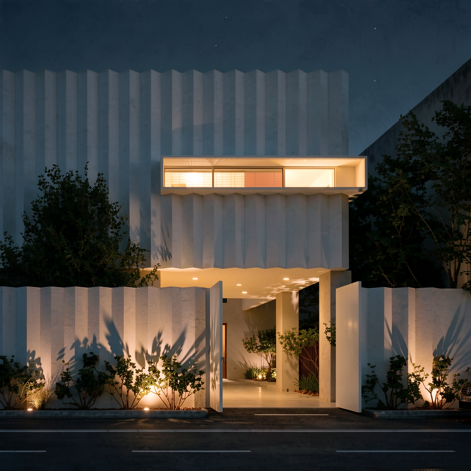 An image of the Fluted House