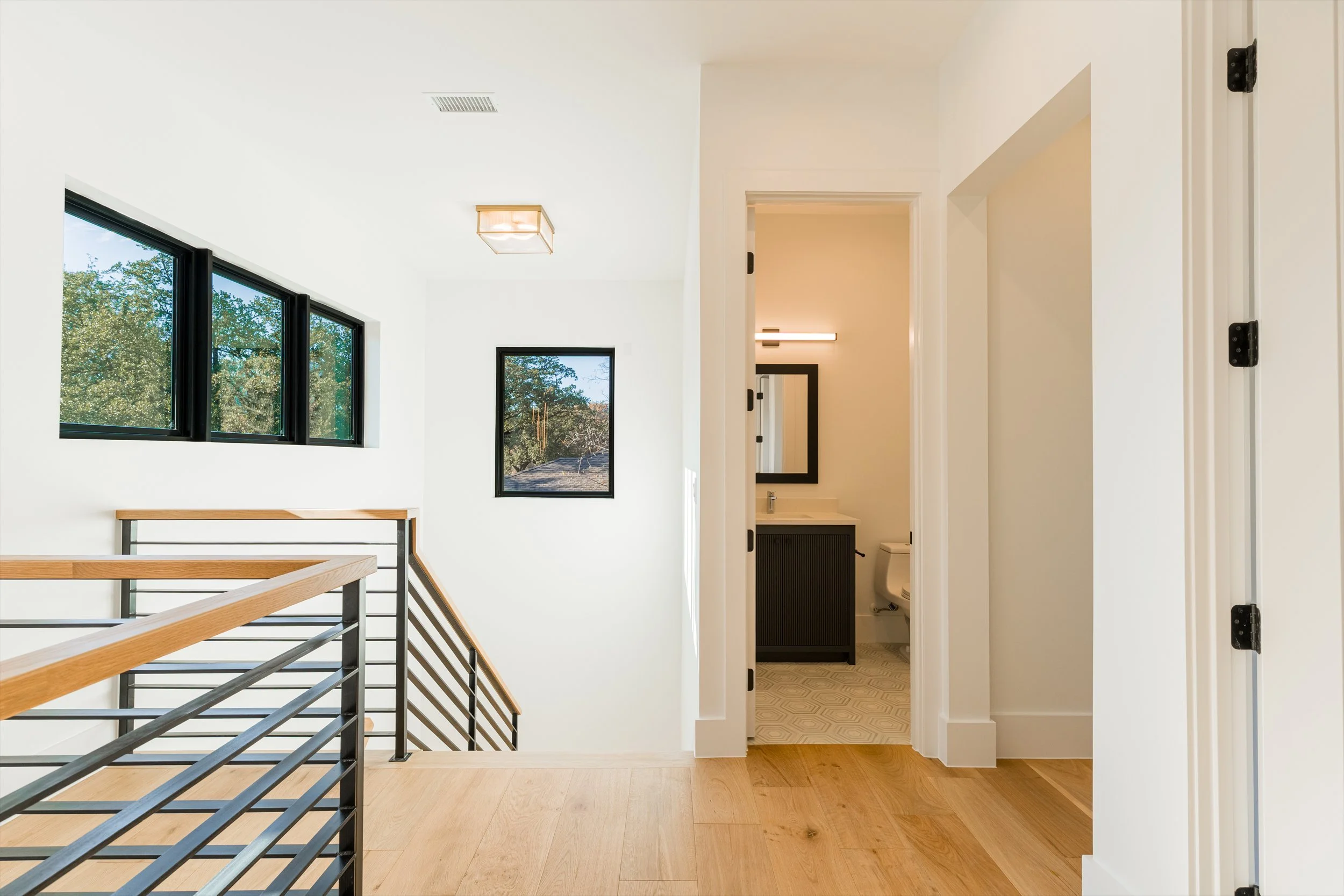 Upstairs landing at 13510 Crestmoor Dr.
