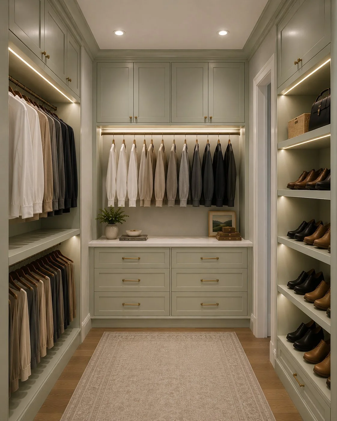 Walk in closet at 3150 Glengold Dr.