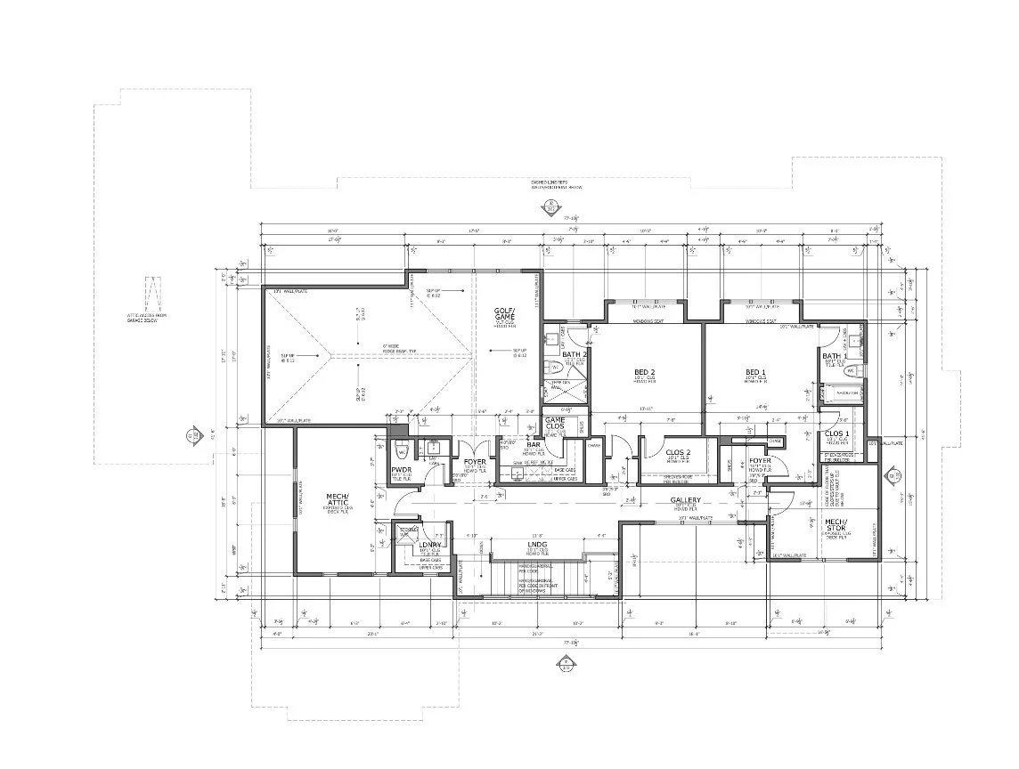 Second-floor plan for 13824 Braemar Dr in Dallas, Texas.