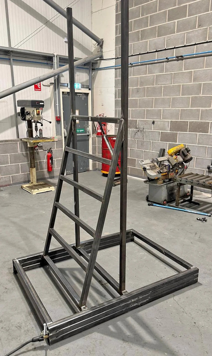bespoke steel structure mid fabrication