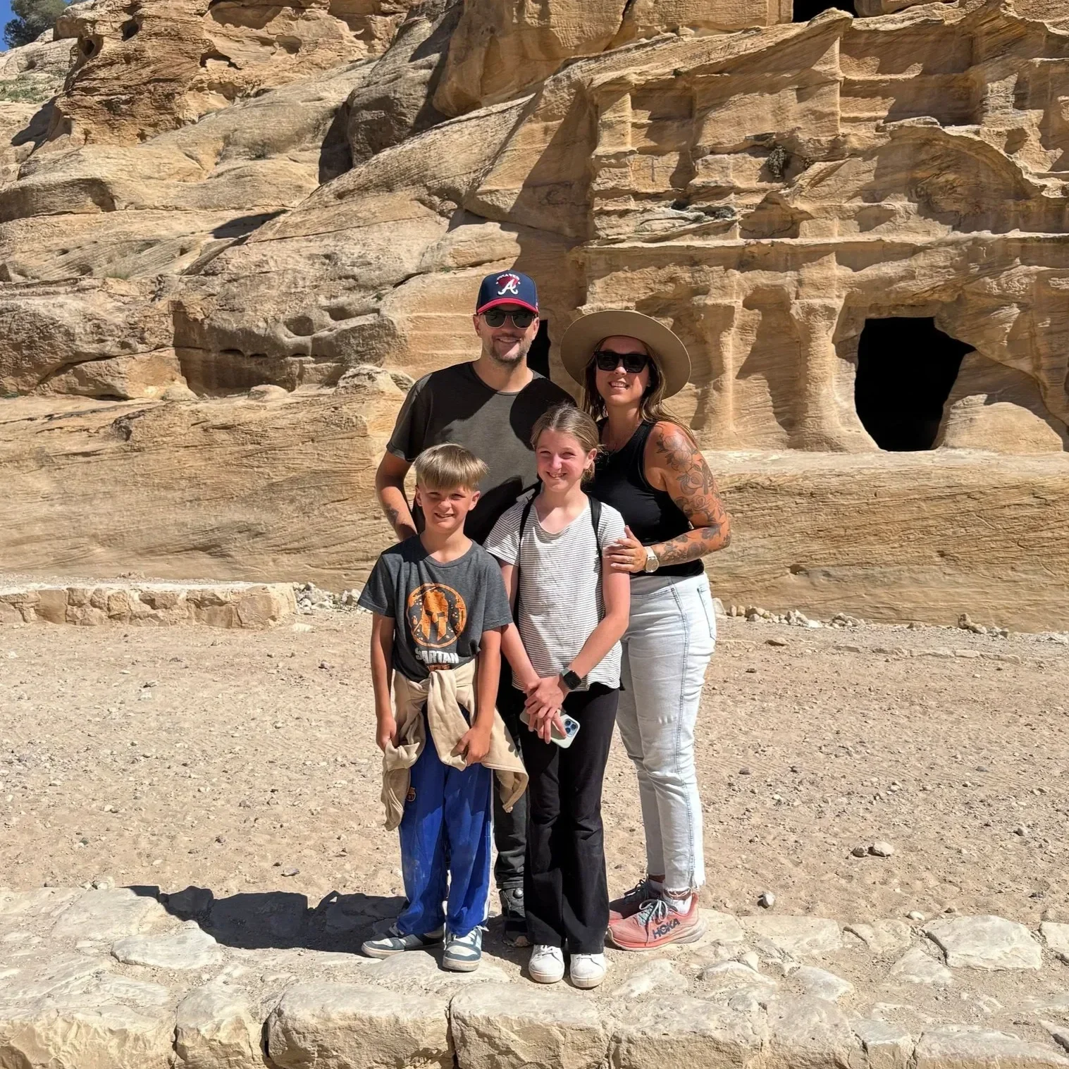 Michael and Kayla C. with their family