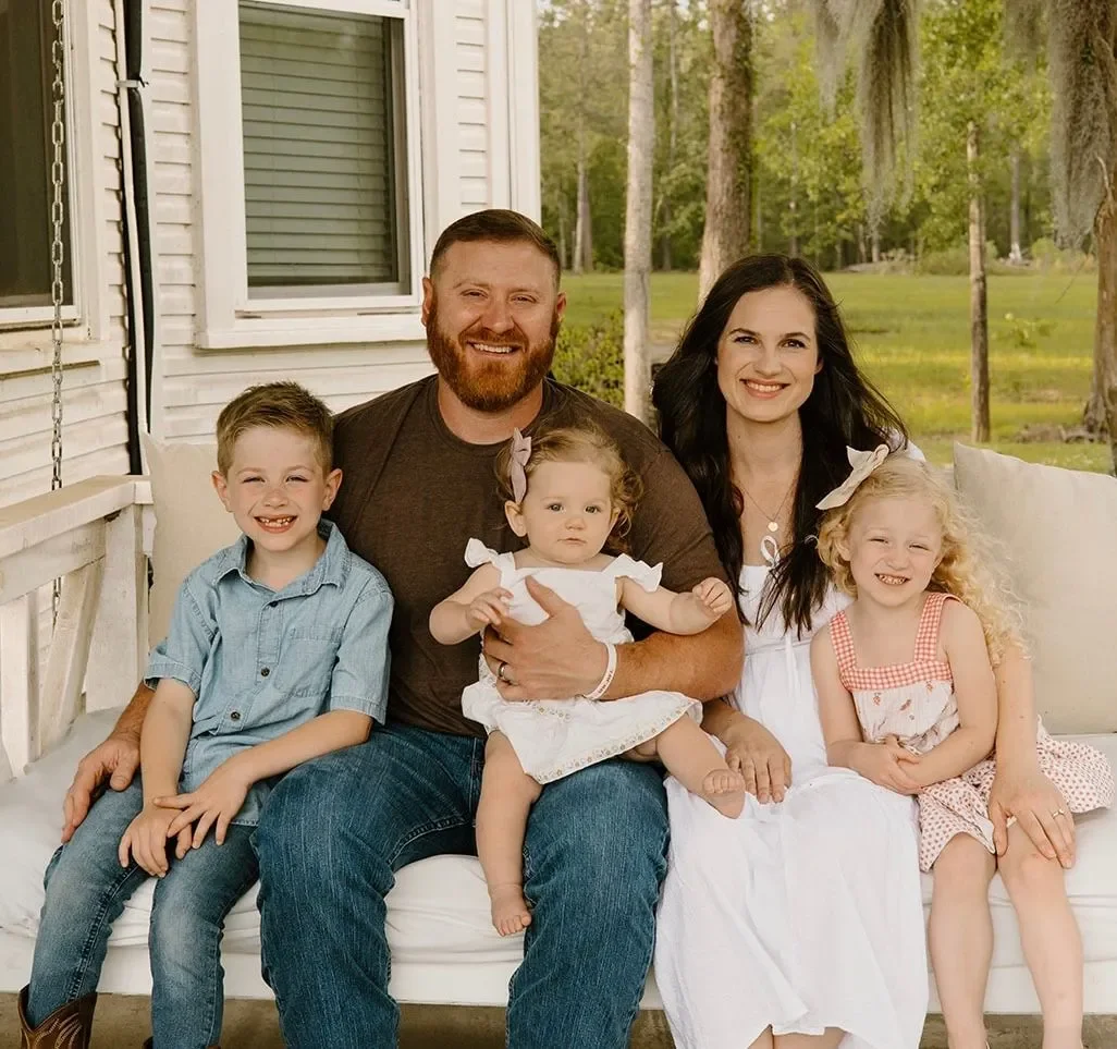 Wade and Brittany D. with their family