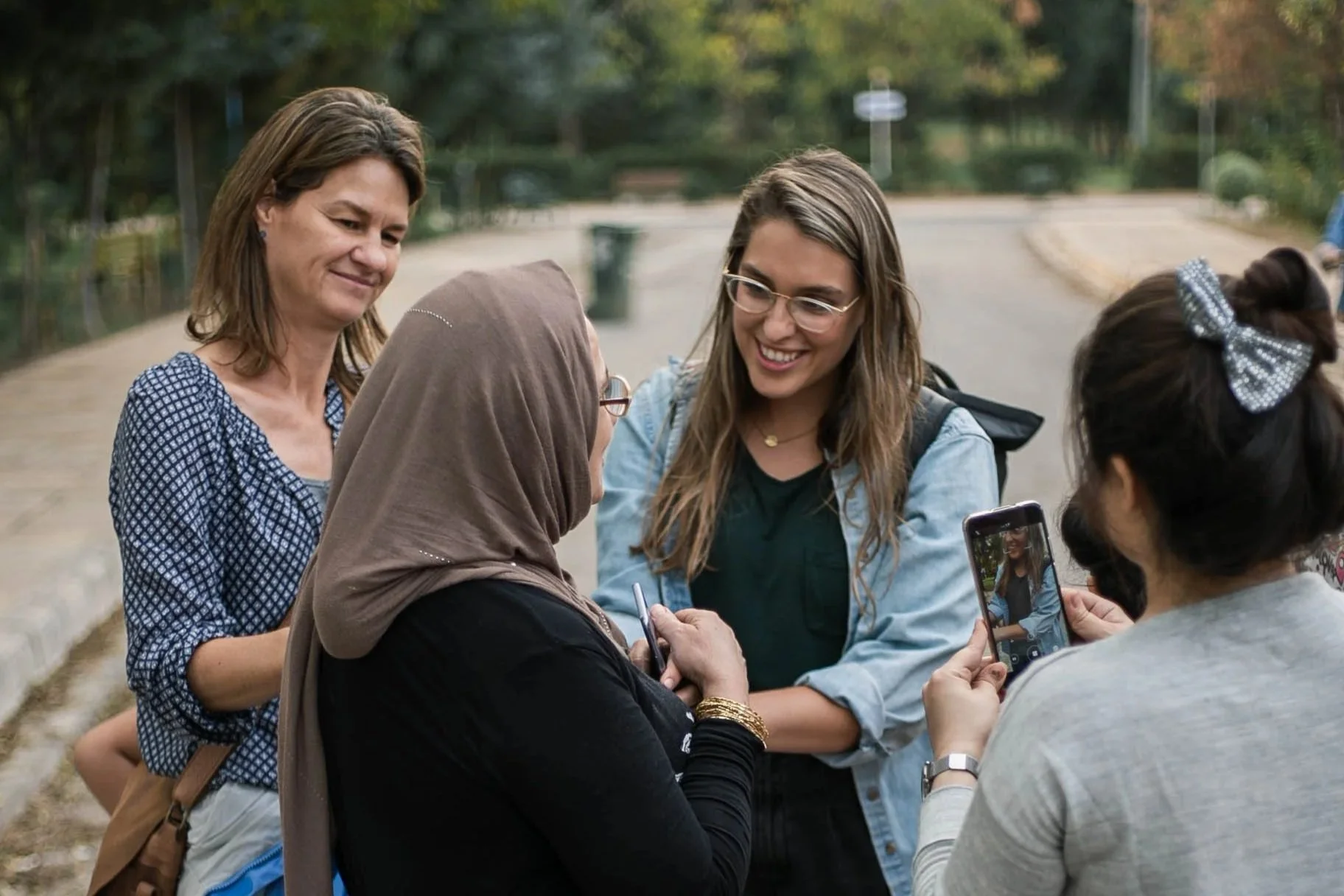 Missionary Praying for Woman