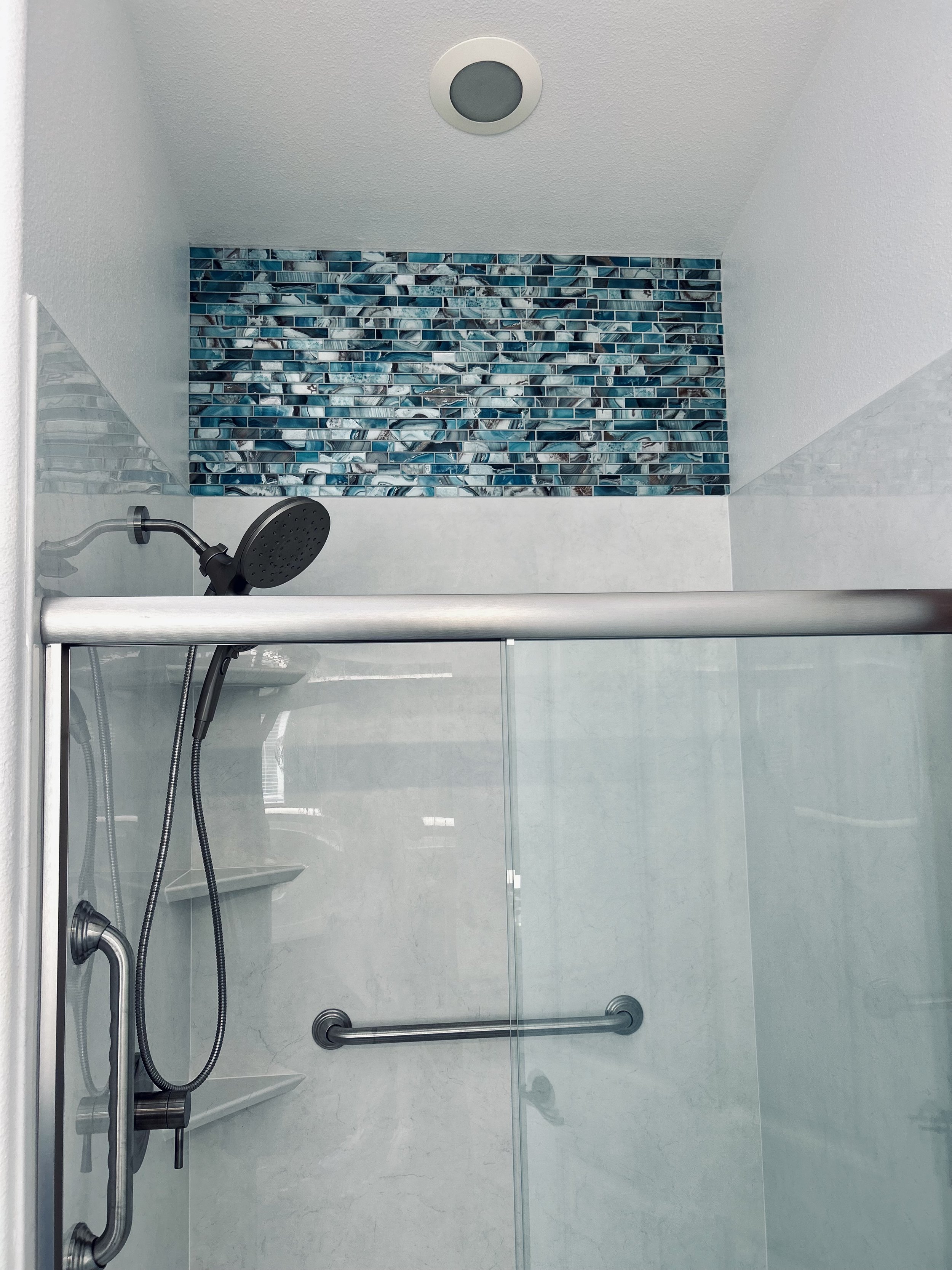 Custom tile work and new shower