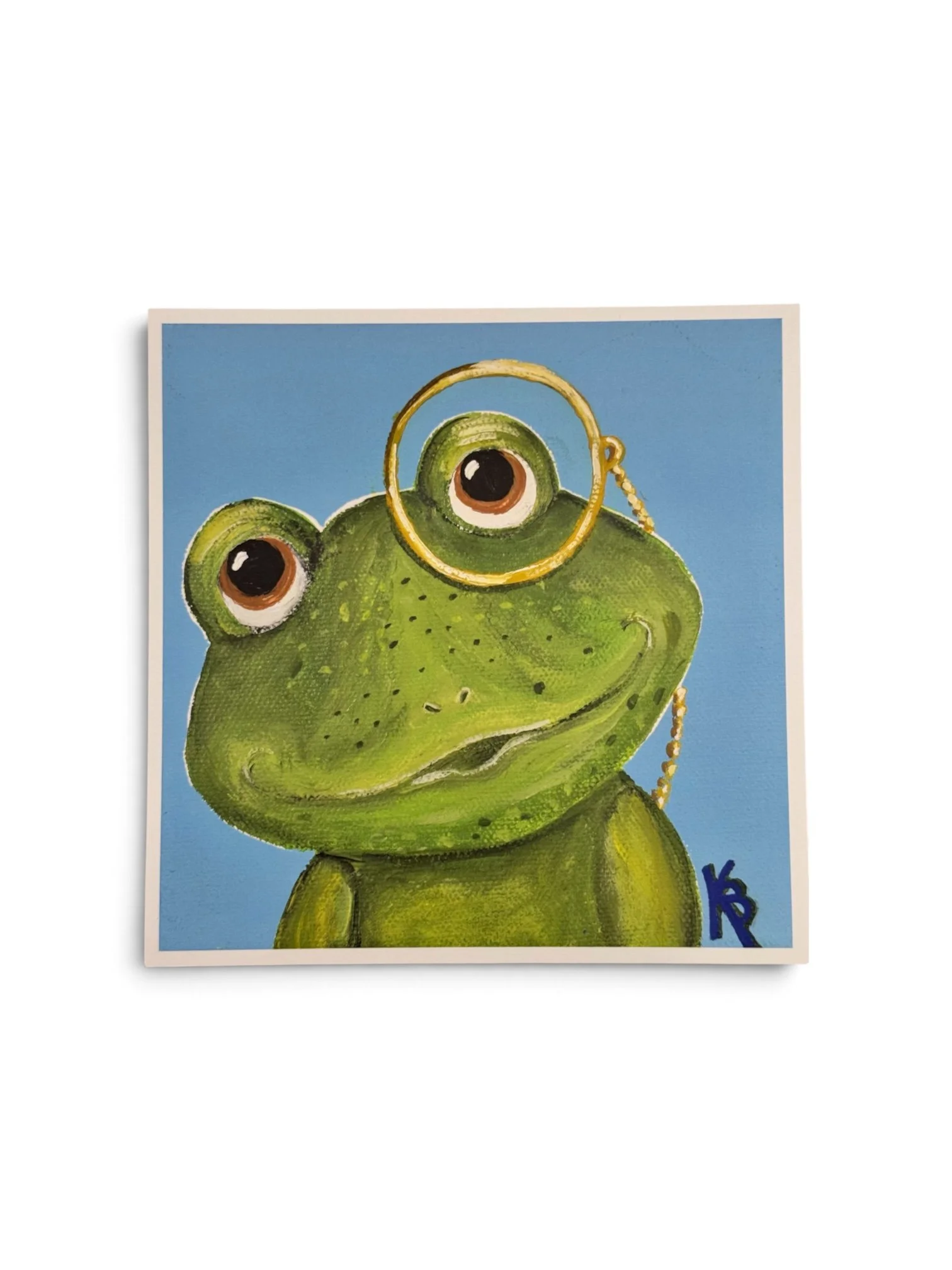 Frog with Monocle Print