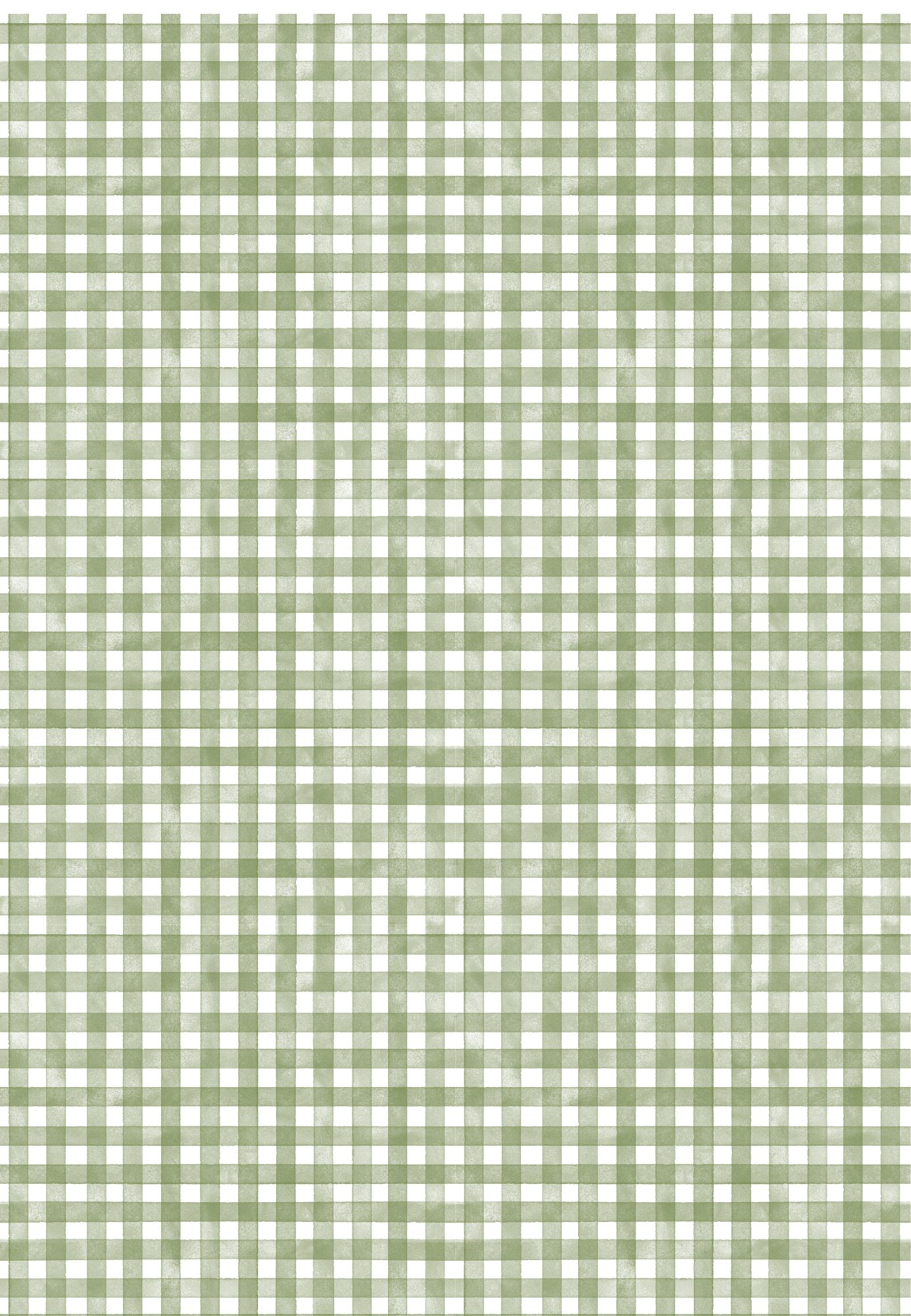 Green & White Gingham