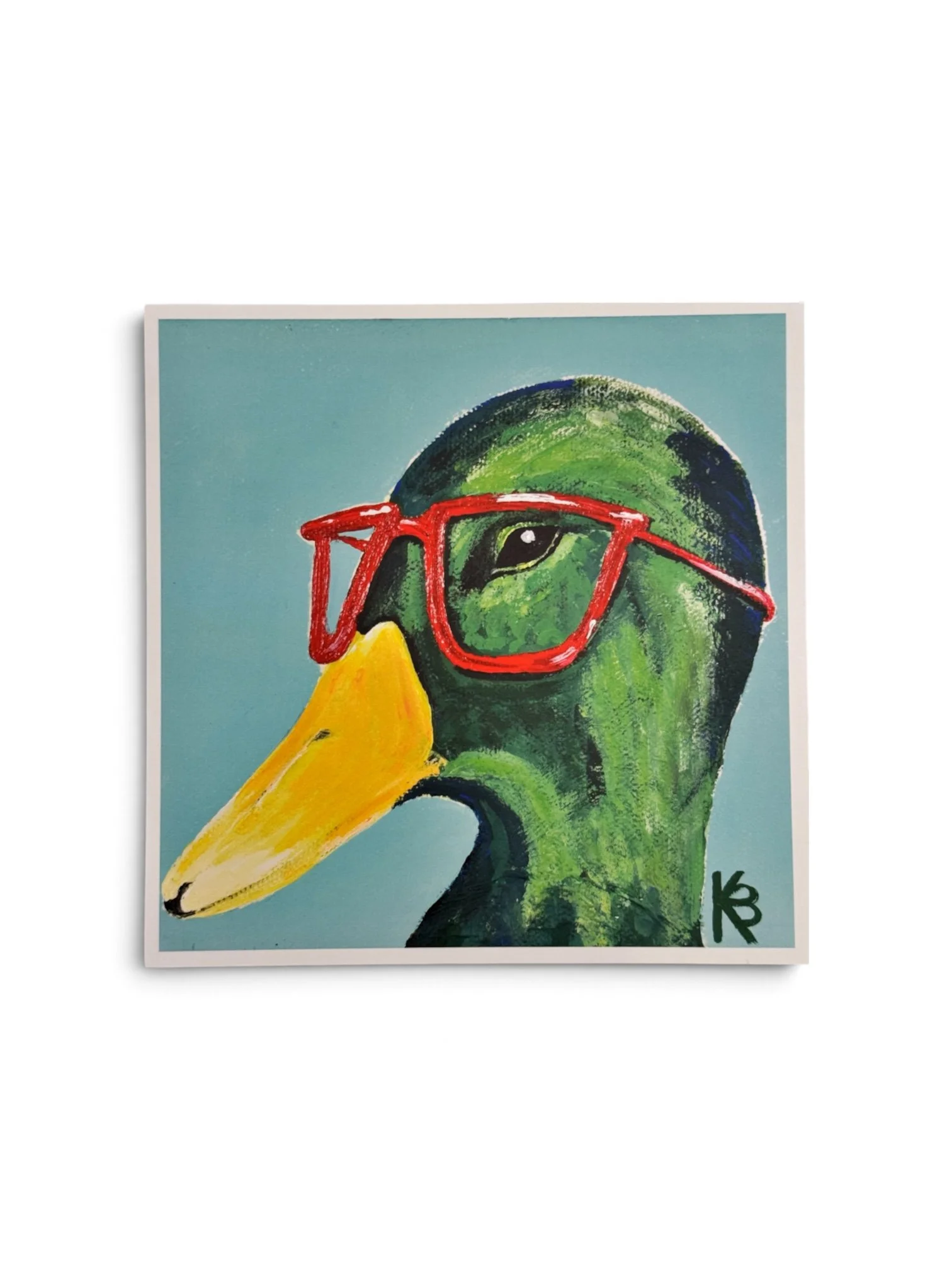 Mallard Duck with glasses Print