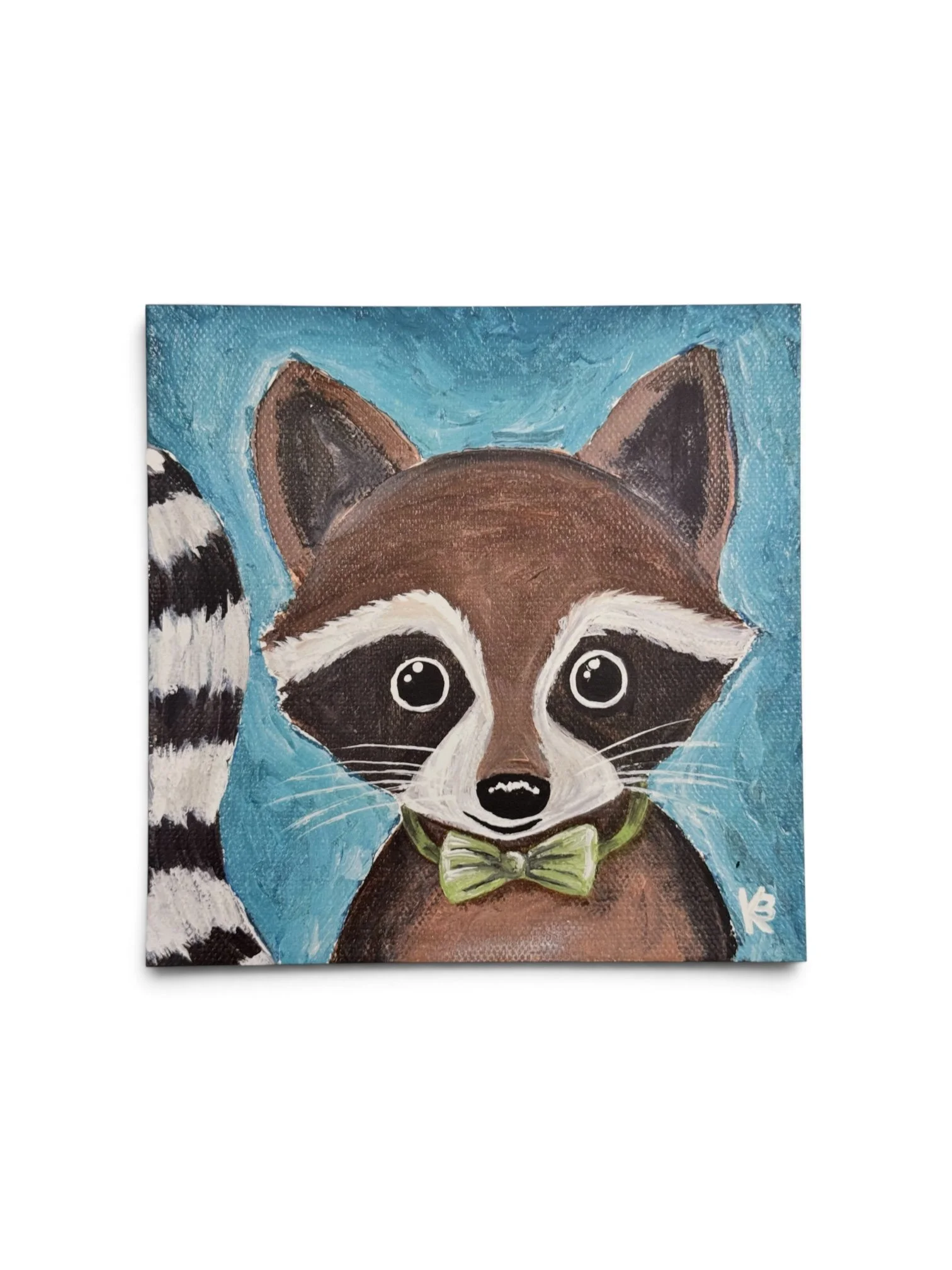 Racoon with Bowtie Print