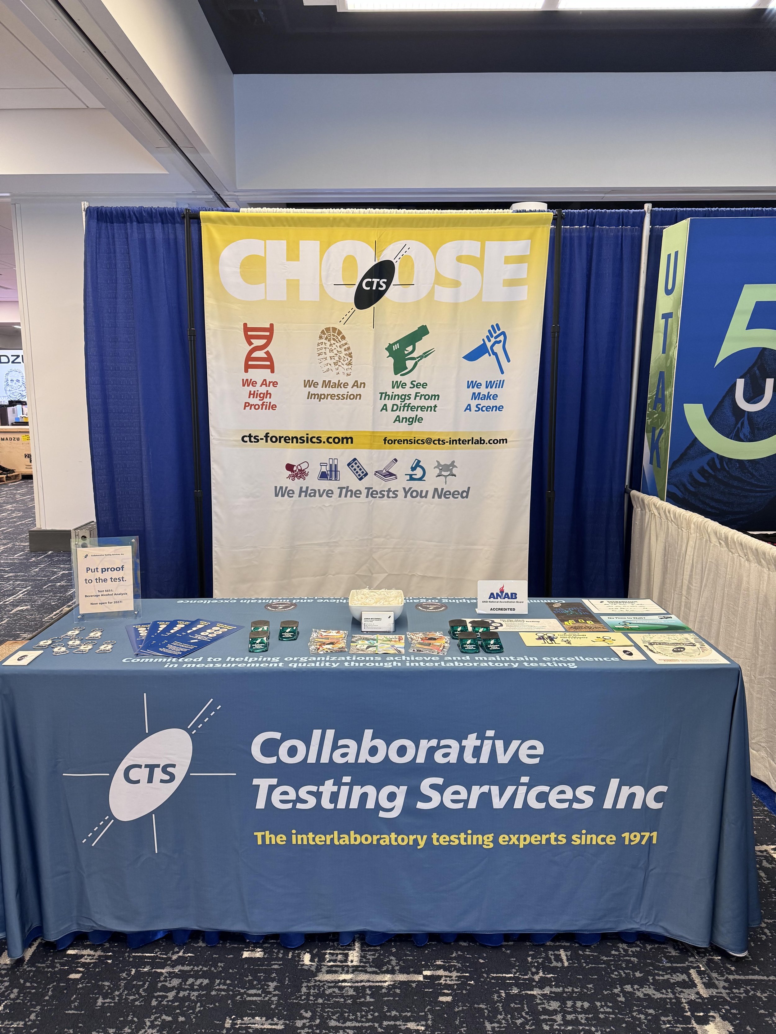 The CTS booth at the SOFT-TIAFT 2026 Joint Meeting in Chicago, IL.