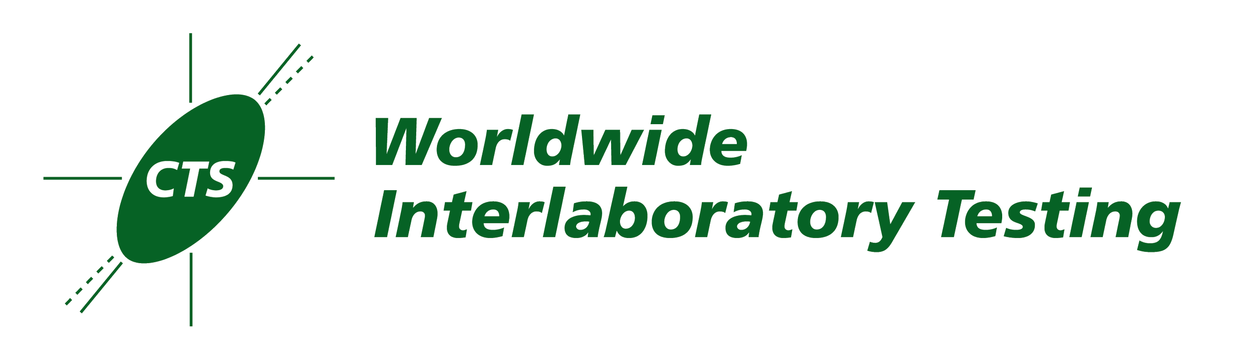 Logo of CTS with a green oval and the text 'CTS' in white, and the words 'Worldwide Interlaboratory Testing' to the right.