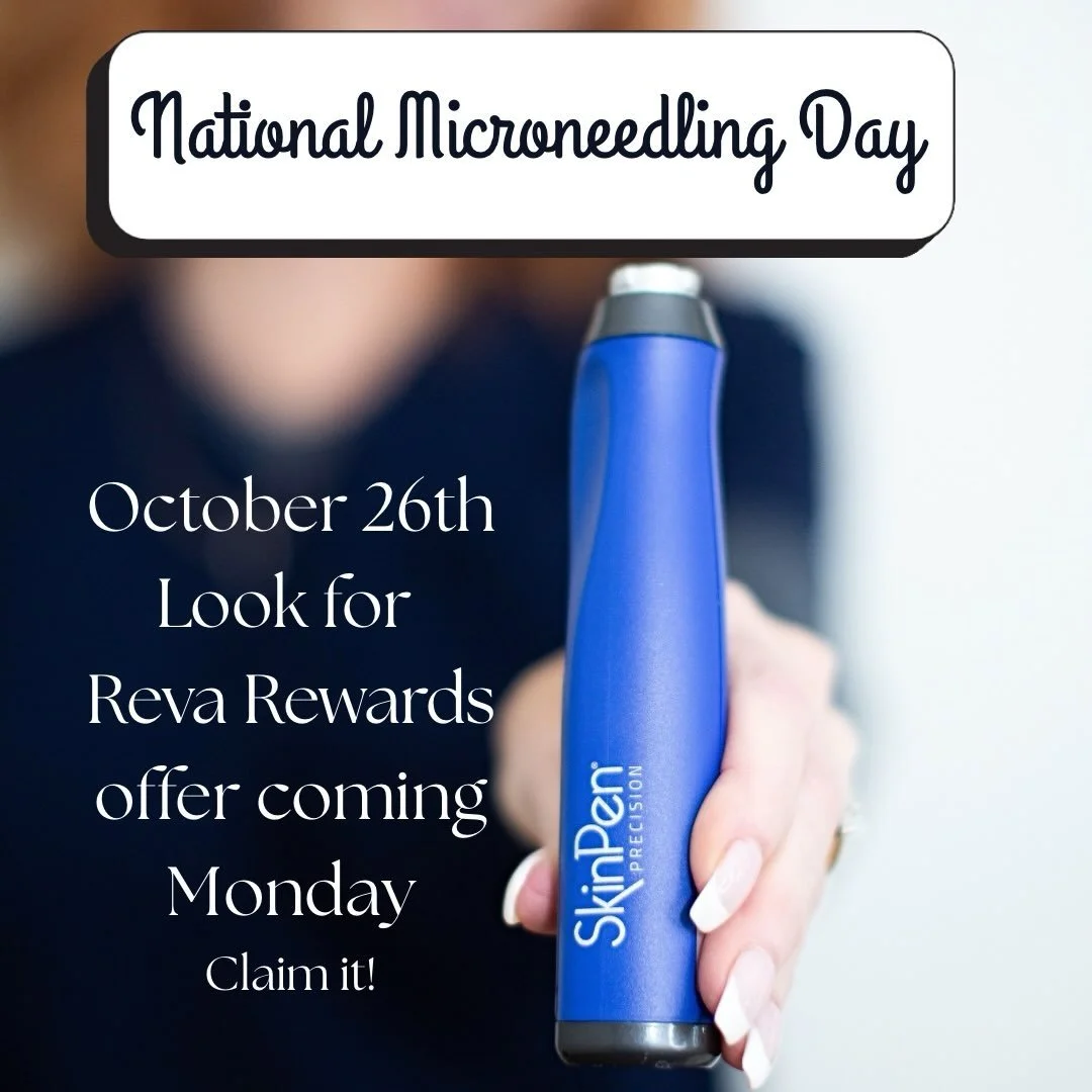 ✨ NATIONAL MICRONEEDLING DAY ✨

October 26th is dedicated to one of my favorite treatments for achieving healthy, radiant skin! 🤍

To celebrate, claim your $40 Reva Rewards rebate to use at Shine Aesthetics! ✨

🪩REWARDS ARE AVAILABLE TO CLAIM OCTOB