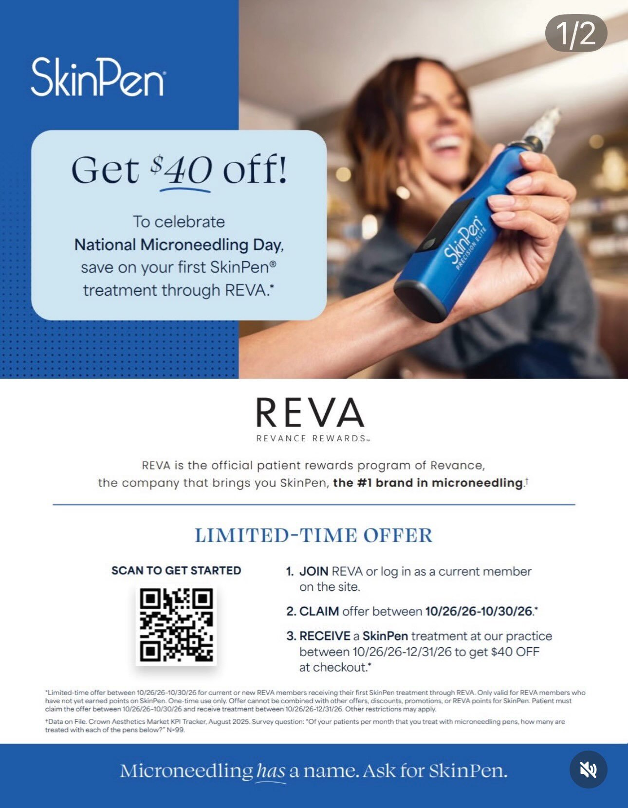 Happy National Microneedling Day❤️

October 26-30, SAVE $40 off your next Microneedling 

Join Reva Rewards and claim your offer

*treatment must be completed by 12/31/26

🔗 Reva link in bio

#shineaesthetics #microneedling #skinpen #collageninducti