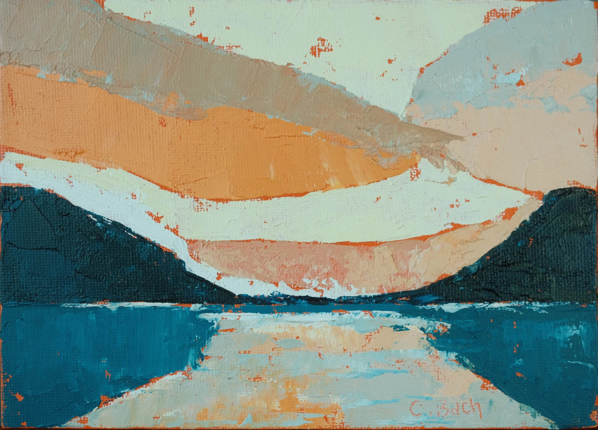 Gerardmer - Oil on Canvas Board- 12.7x17.8cm
