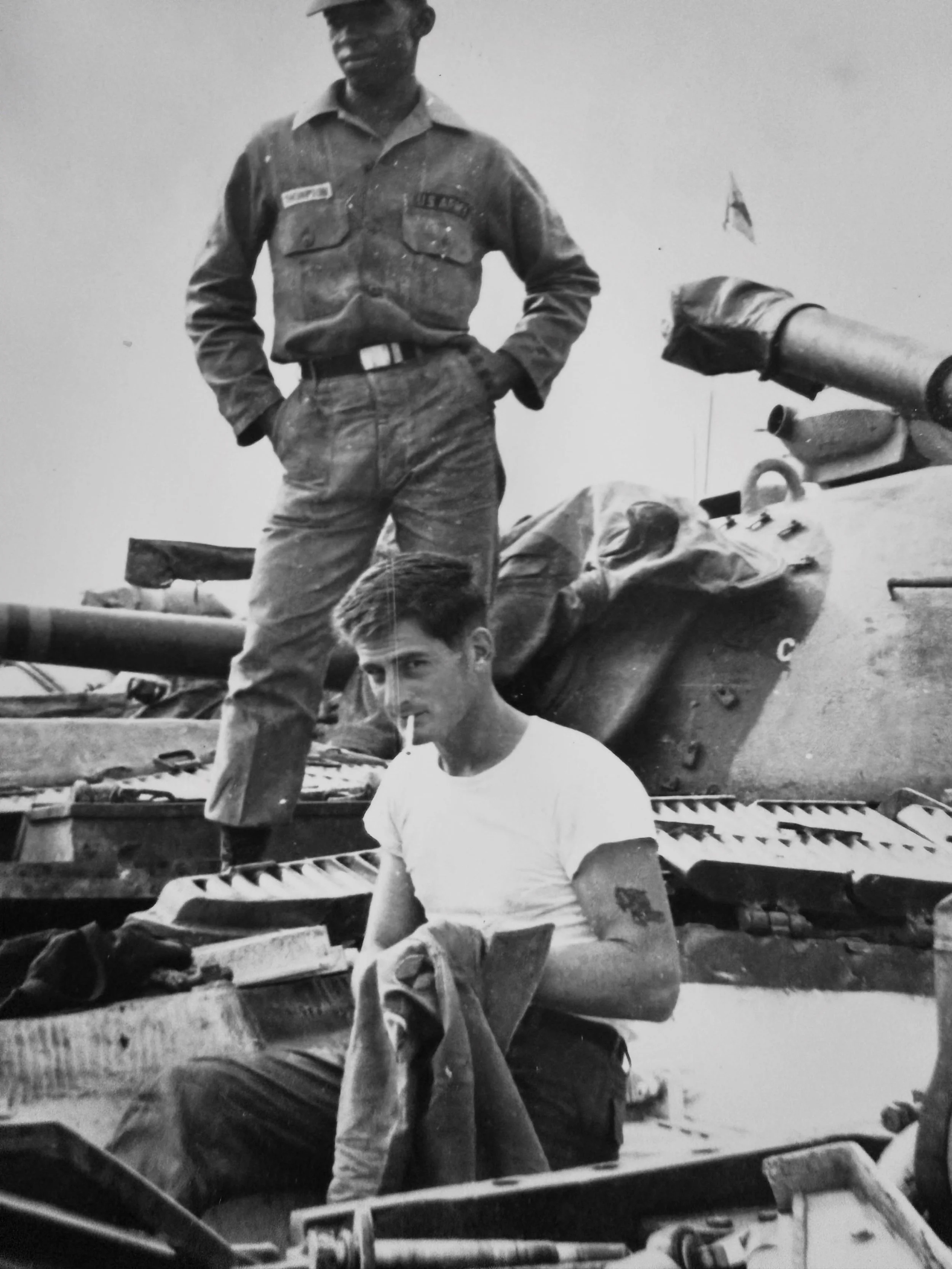 U.S. tank crew somewhere in Vietnam, 1960&rsquo;s.