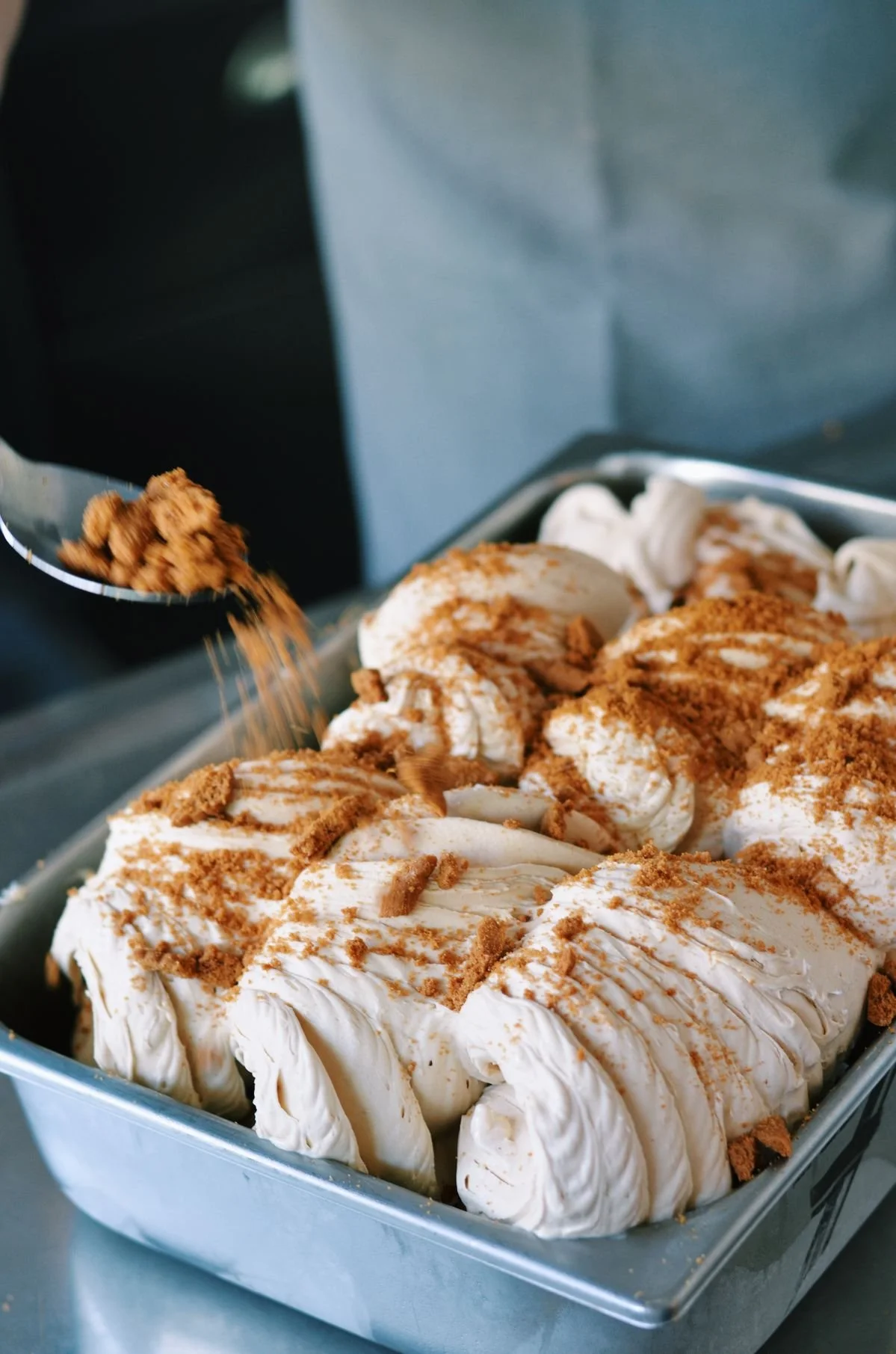3D gelato halal singapore toppings onto gelato