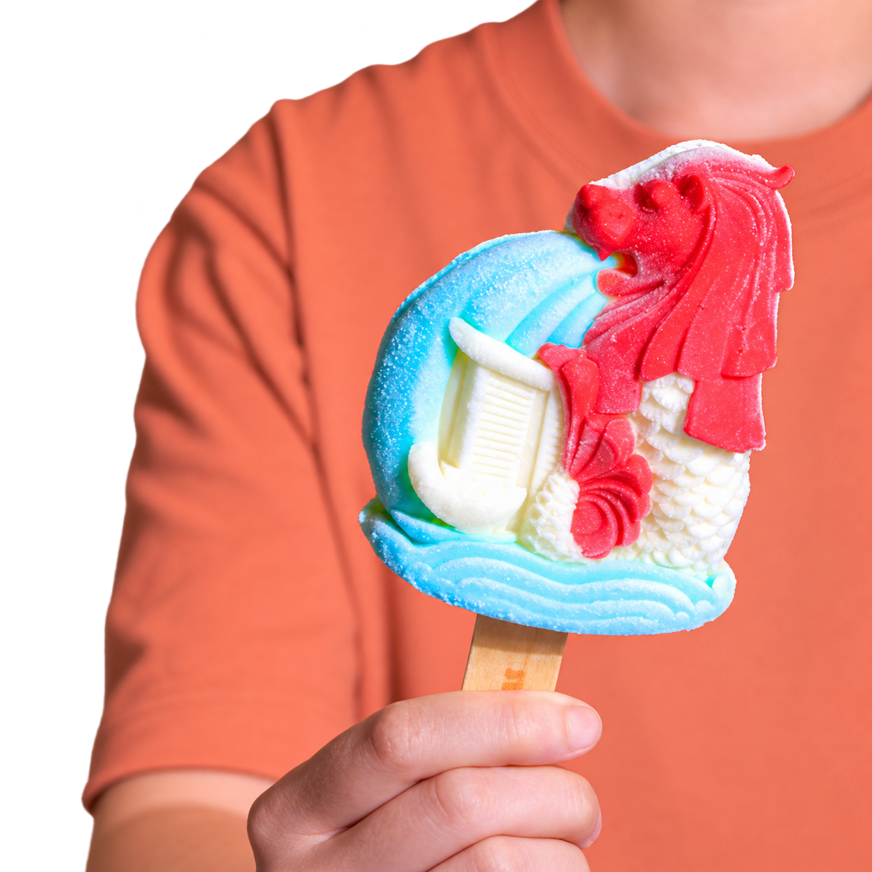 best singapore merlion branded 3D sculpted popsicles