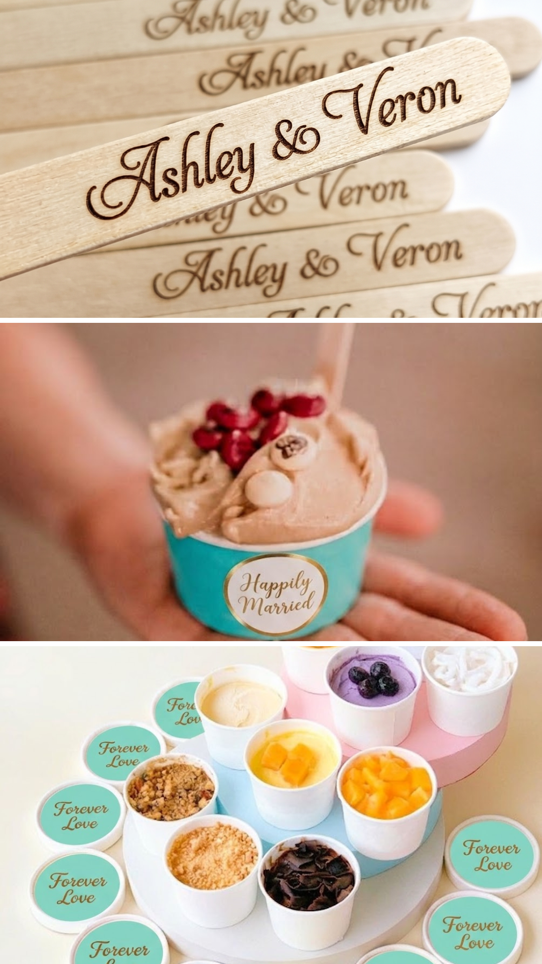 customize wedding favor gelato ice cream event catering
